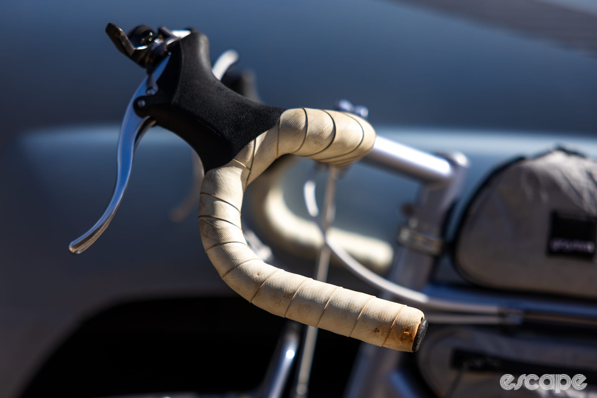 Ergon BT Gravel bar tape in white wrapped