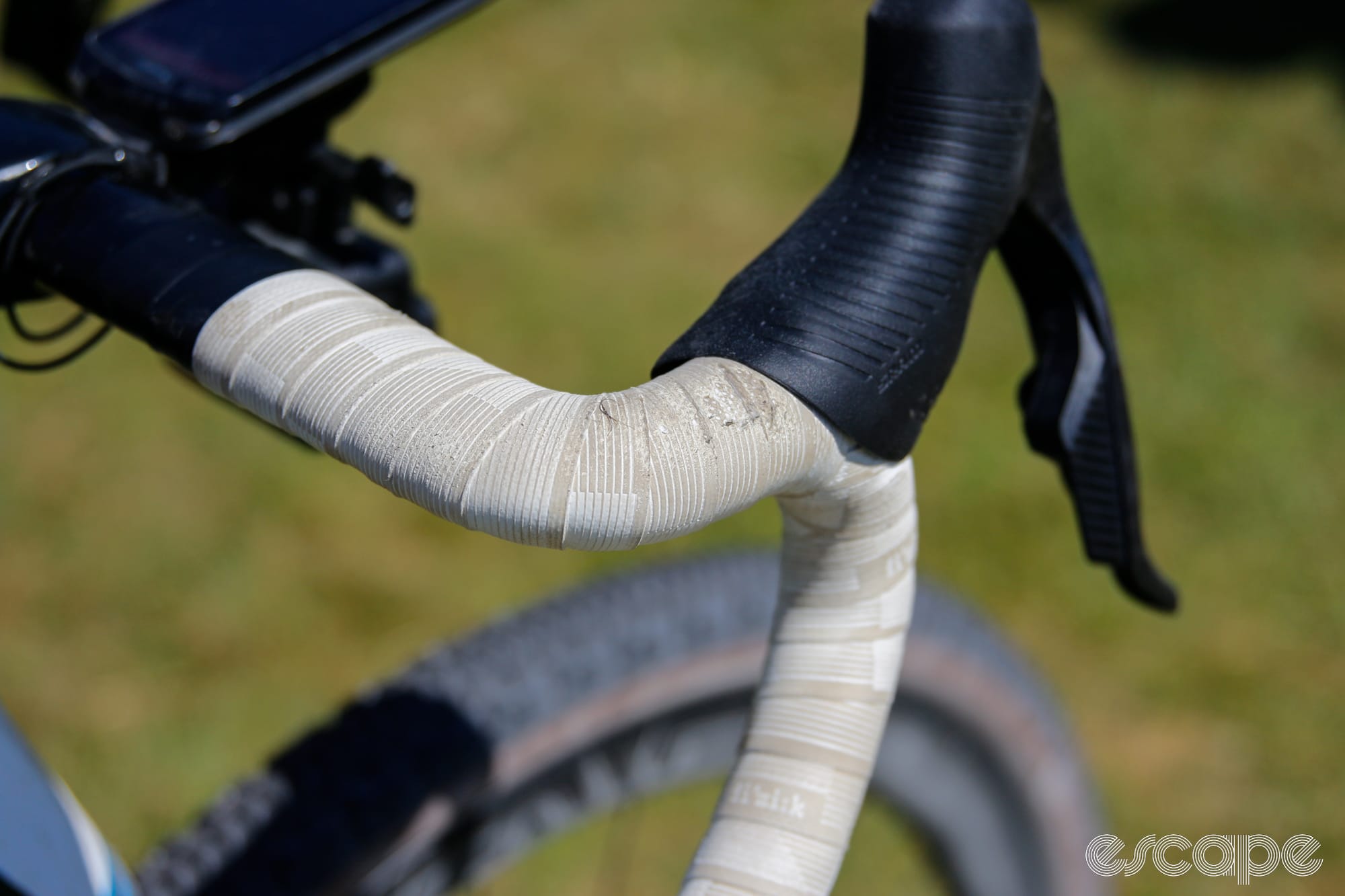 white worn out bar tape