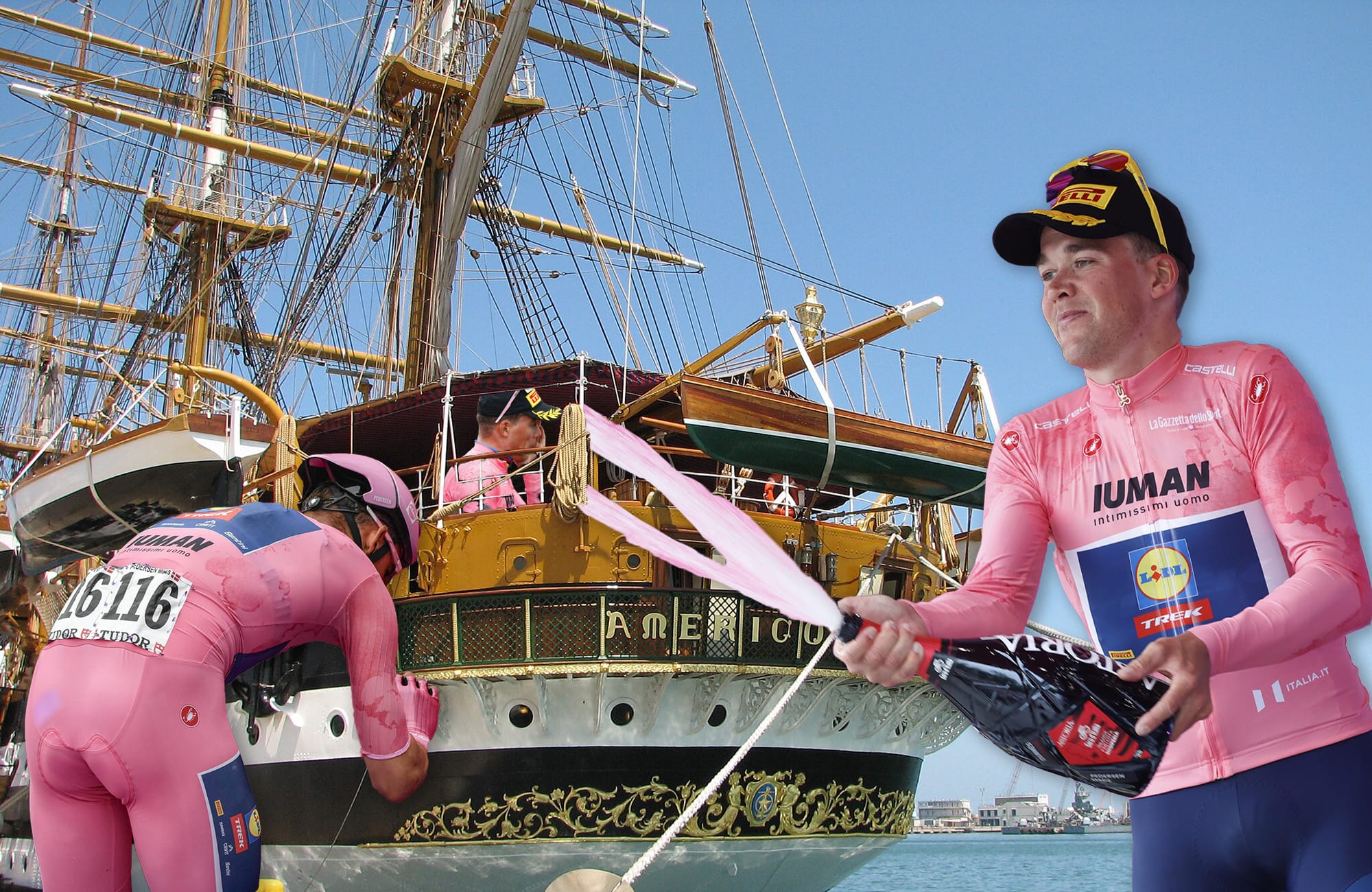 The latest marginal gain? A pink jersey trip on a WWII ship