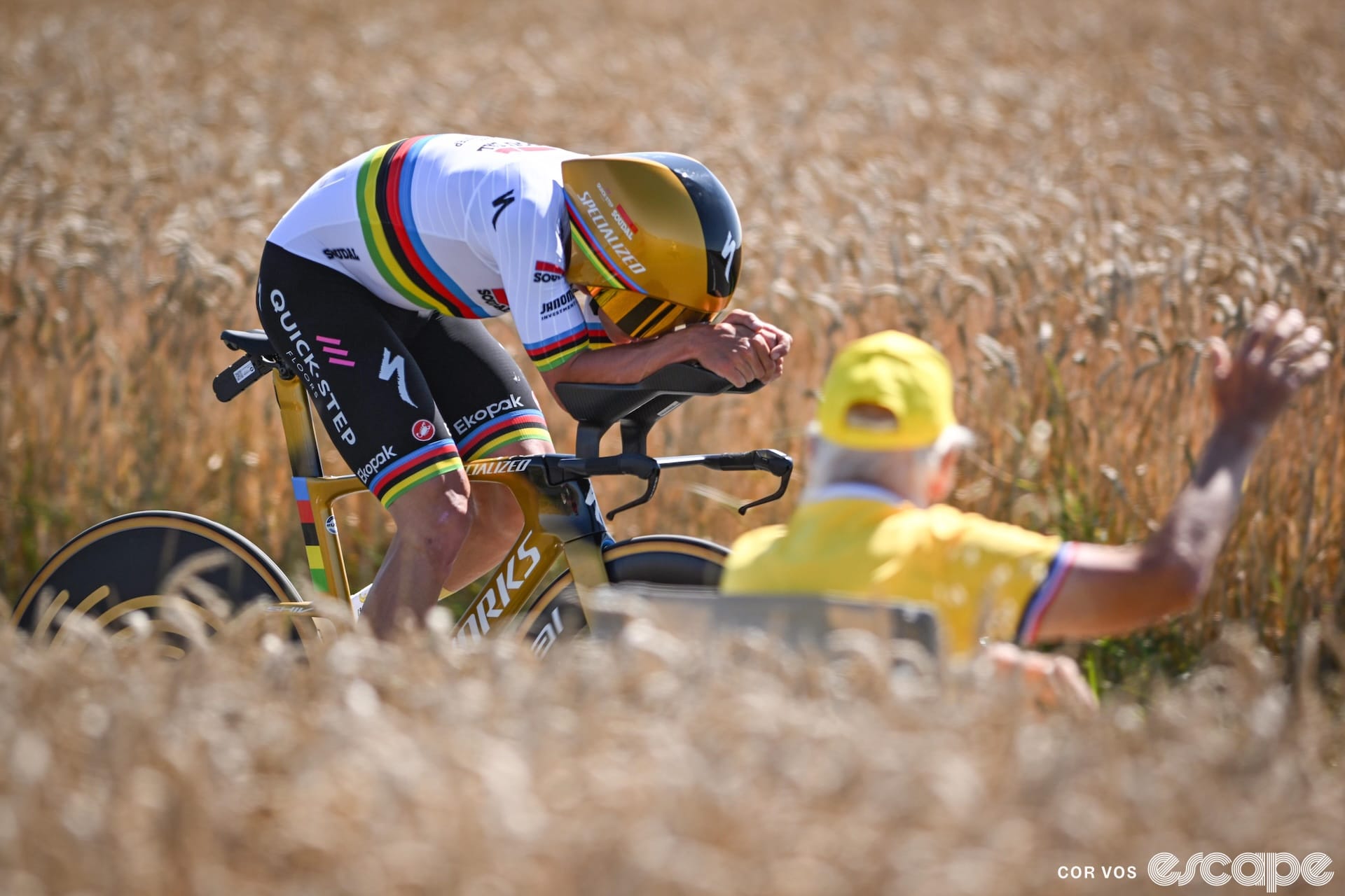 Evenepoel wins the Tour stage 5 time trial as Pogačar rides into yellow