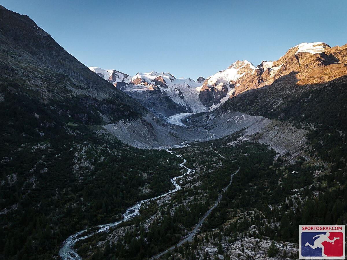 Bernina Glacier, 2,477m, above the town of Pontresina