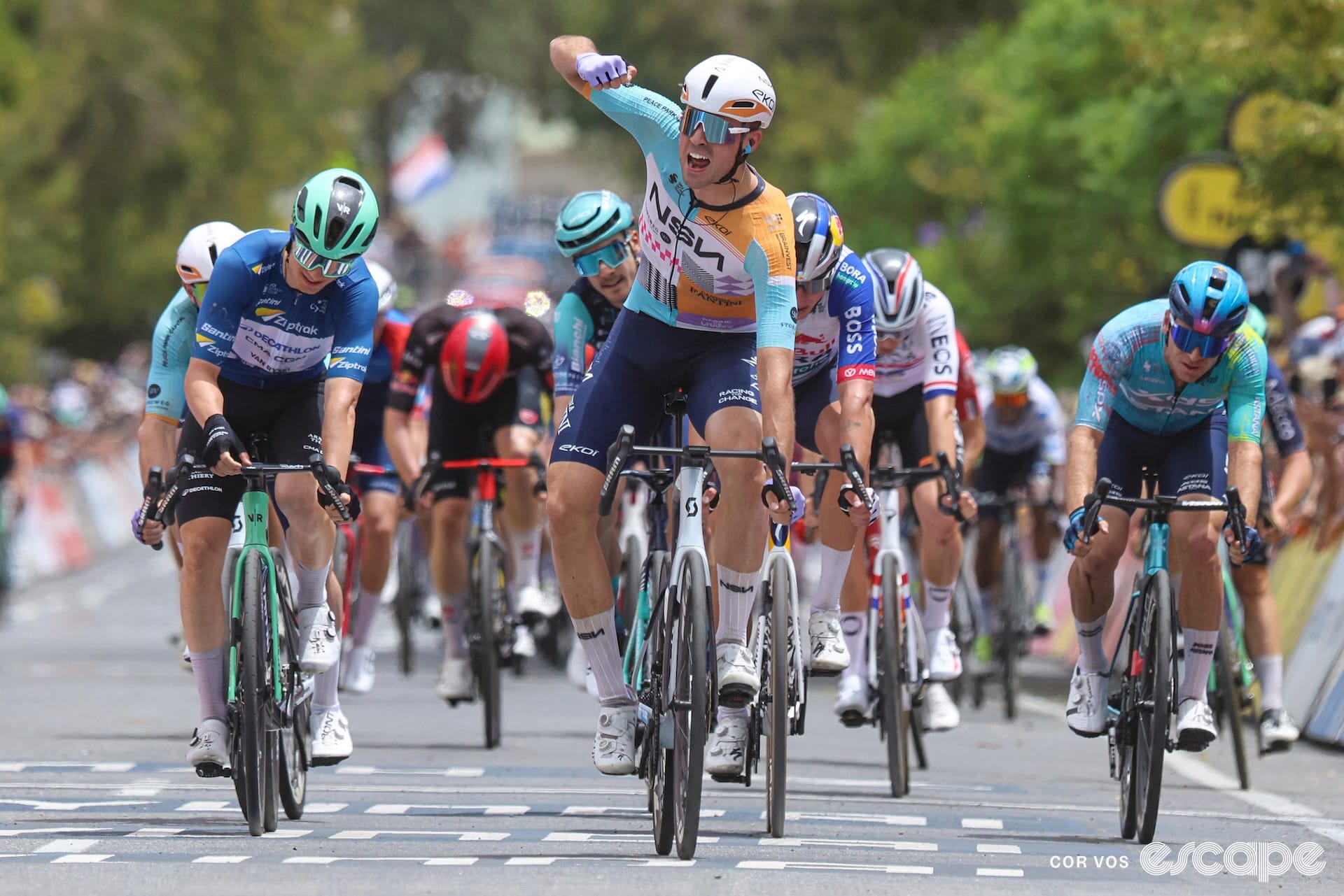 From GC day to sprint stage: Vernon wins the bunch kick after a TDU scorcher