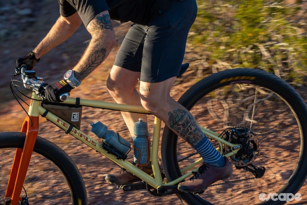 Riding one of the first 32 mountain bikes sold me on the new wheel size,  for