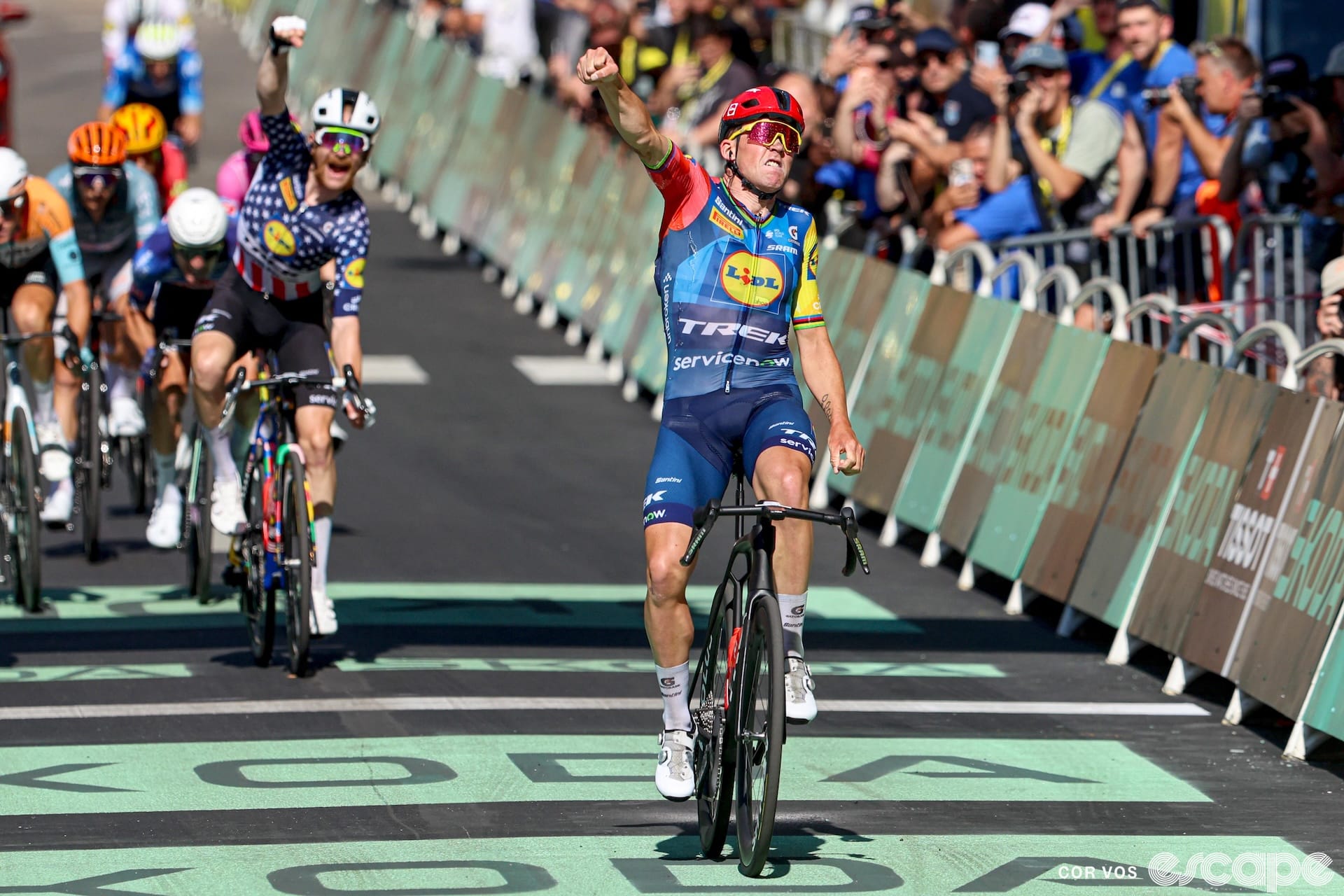 Pedersen sprints to victory from the break as Lidl-Trek bosses Tour stage 4