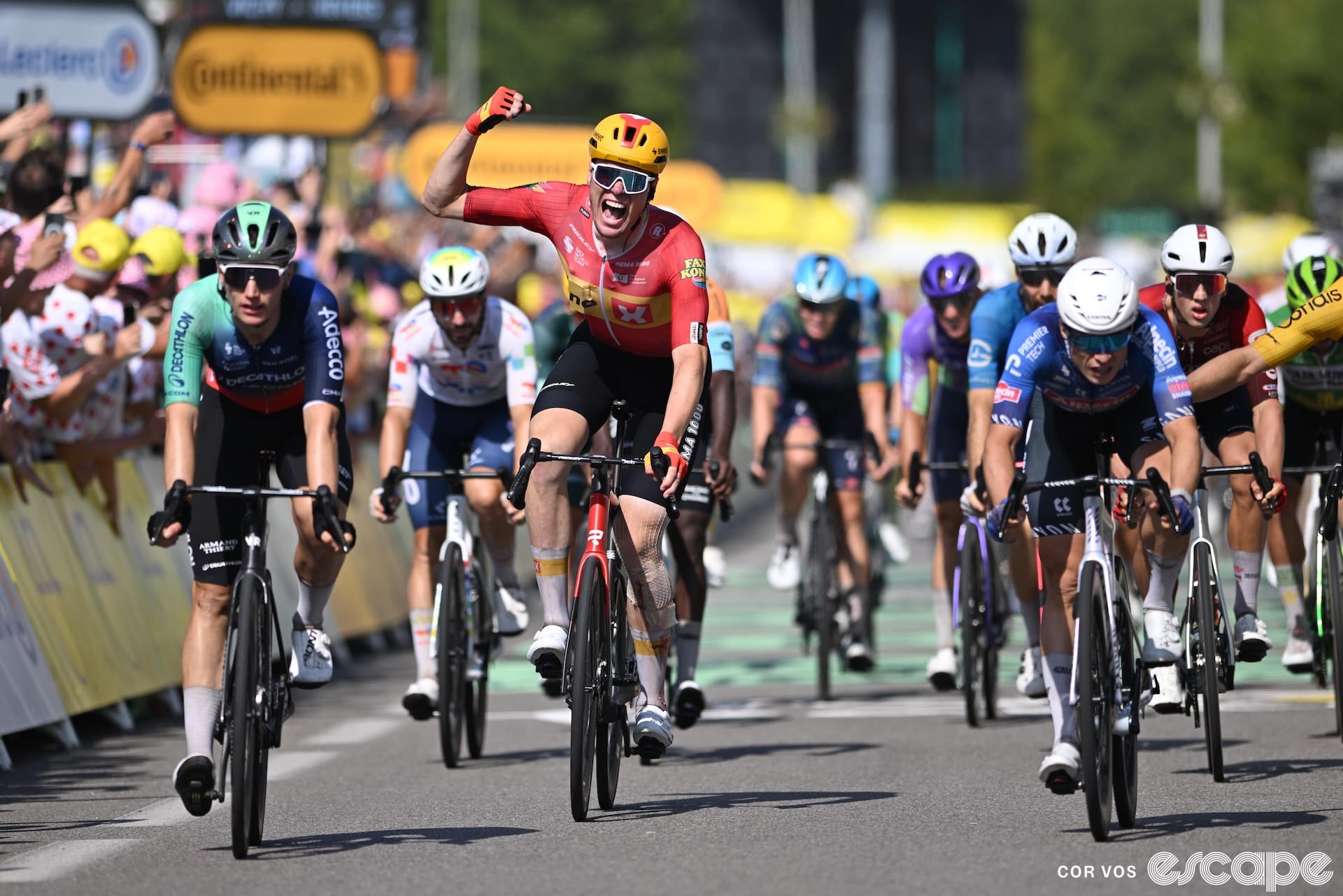 Wærenskjold storms to victory on stage 11 of the Tour de France