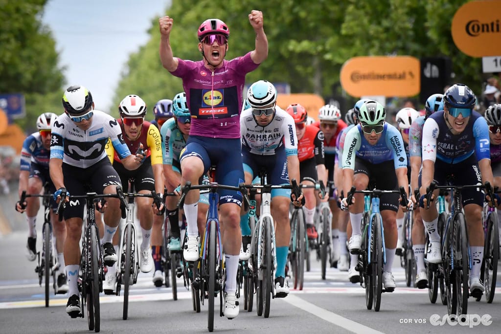 Pedersen back in pink at the Giro with stage 3 victory, as promised