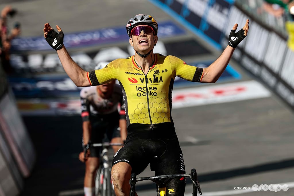 Strade Bianche stage brings chaos to the Giro as Del Toro launches into pink and Van Aert takes comeback win