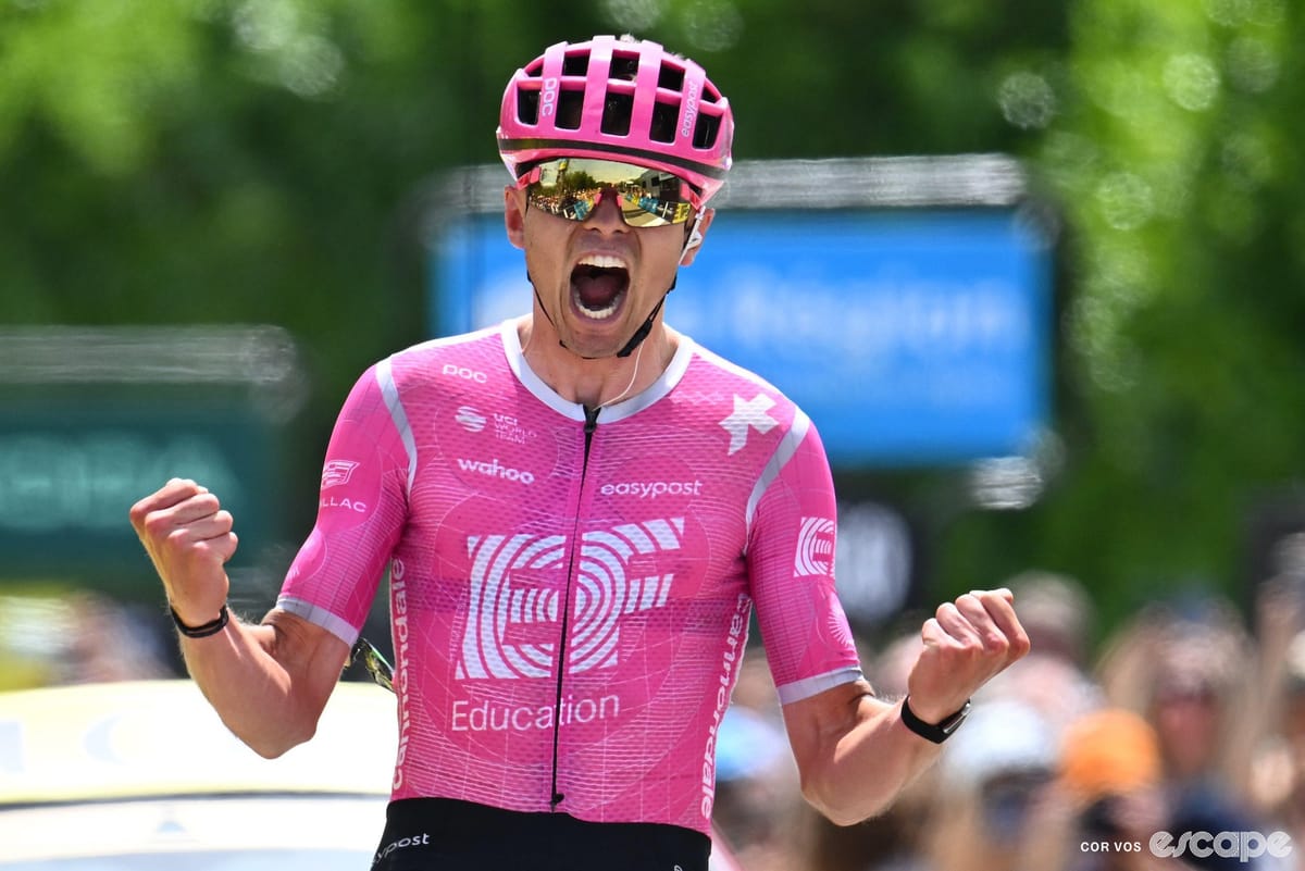 Baudin wins Tour Auvergne stage 1, as Tour GC hopefuls find mixed fortunes in flat-out finale