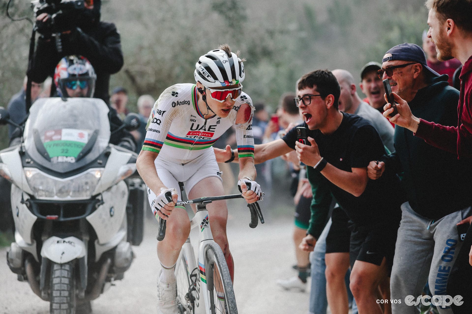 Strade Bianche men: Even a crash couldn't keep Pogačar from a dramatic title defence