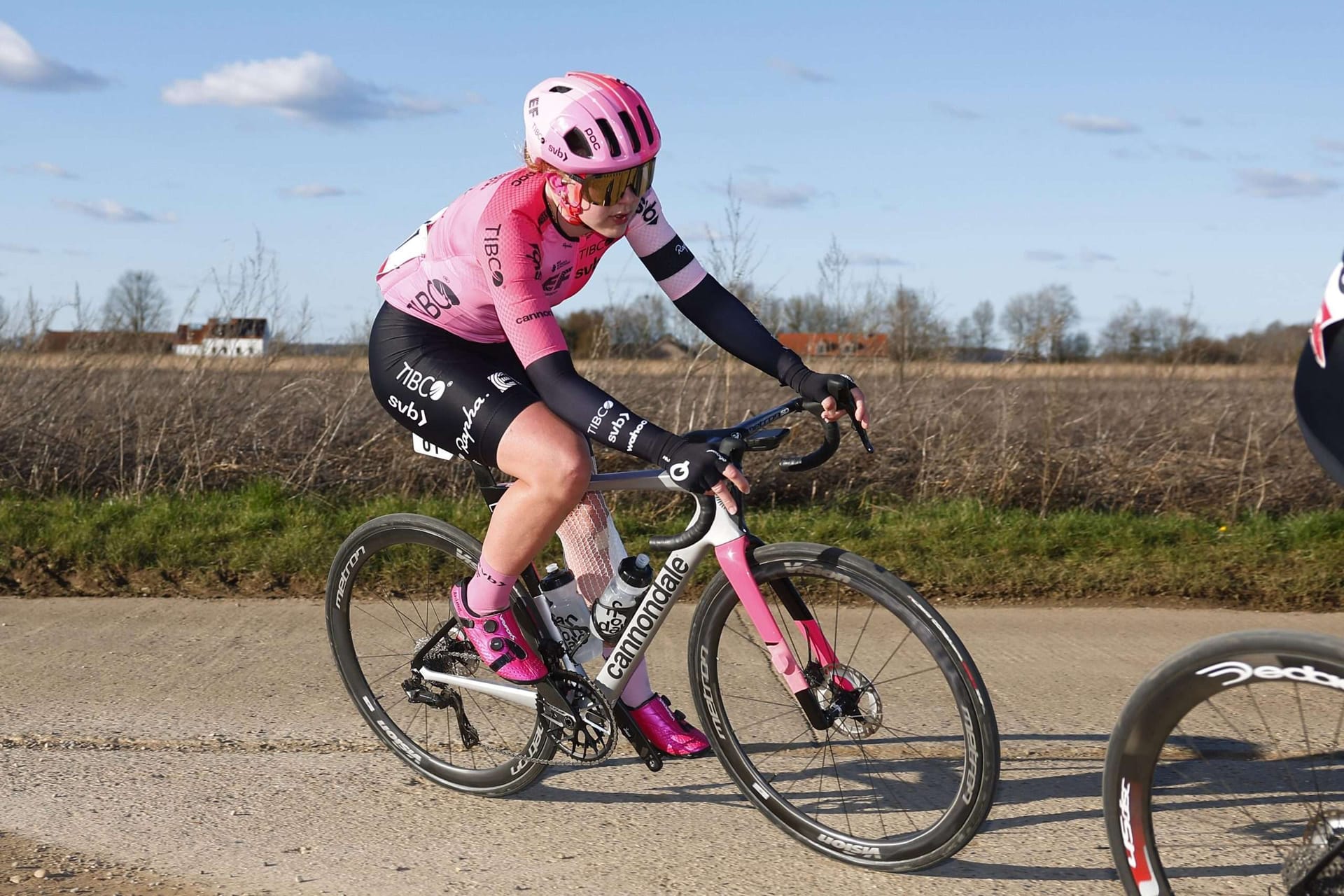 The story behind a Roubaix rider using pedals older than she is