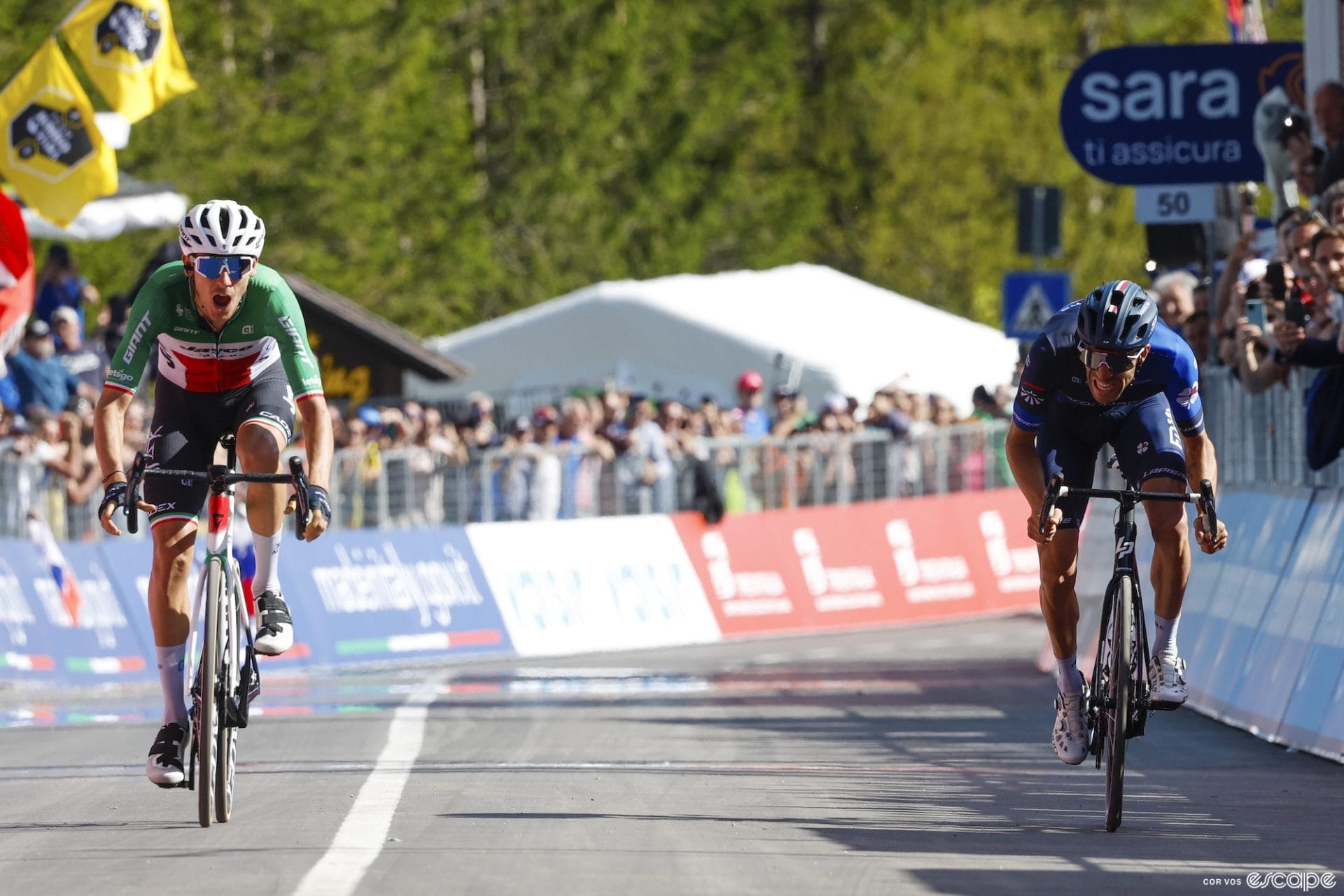 Race report: Zana pips Pinot for Giro stage 18 as Roglič bounces back