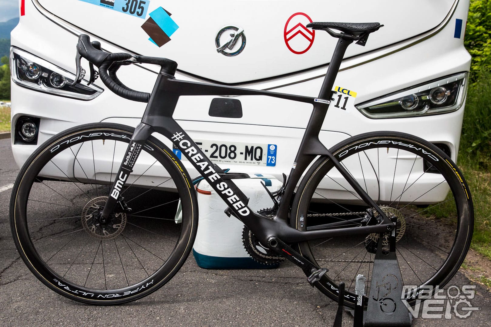 AG2R race on a prototype BMC at Dauphine