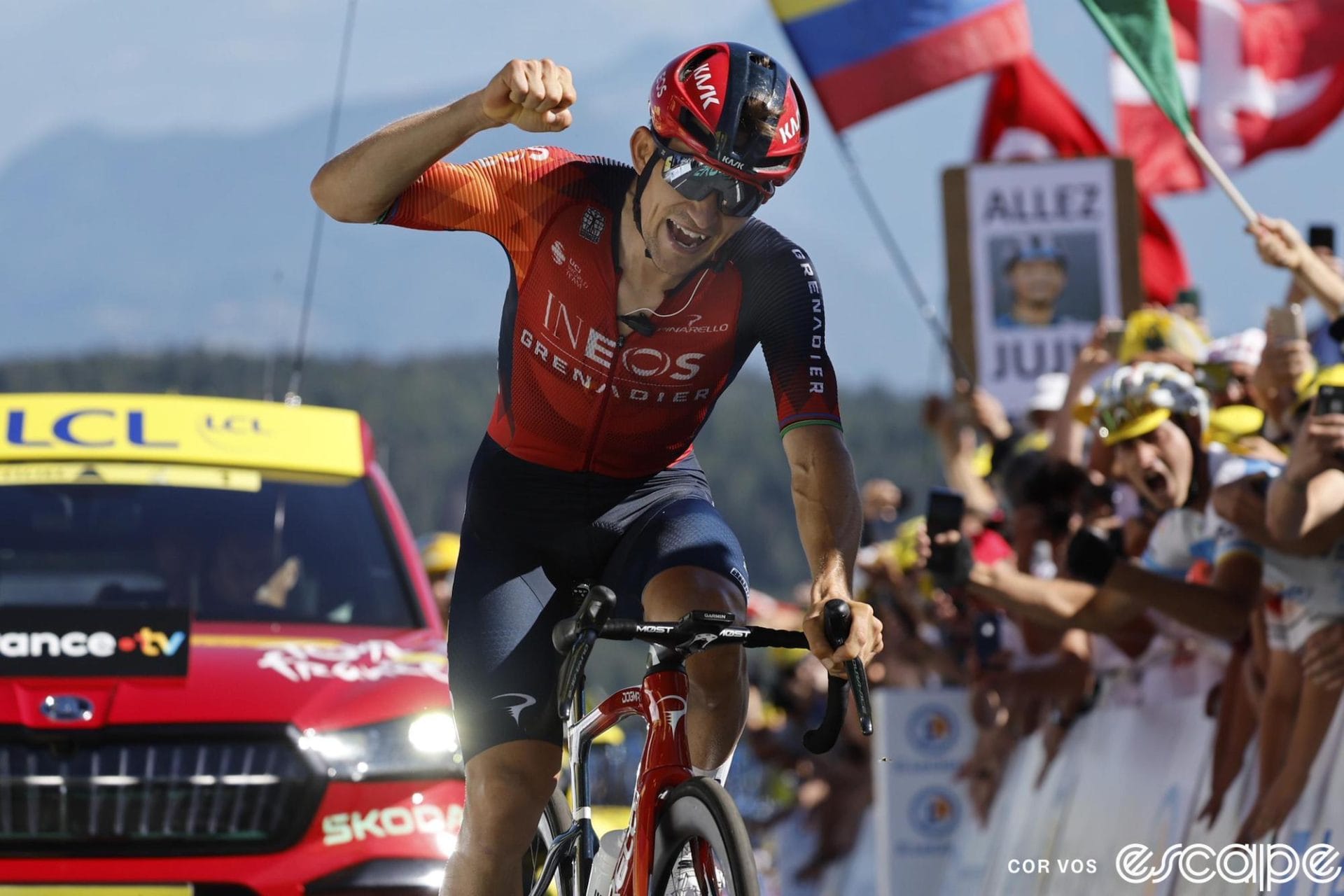 Tour de France stage 13 report: Kwiatkowski prevails on Grand Colombier