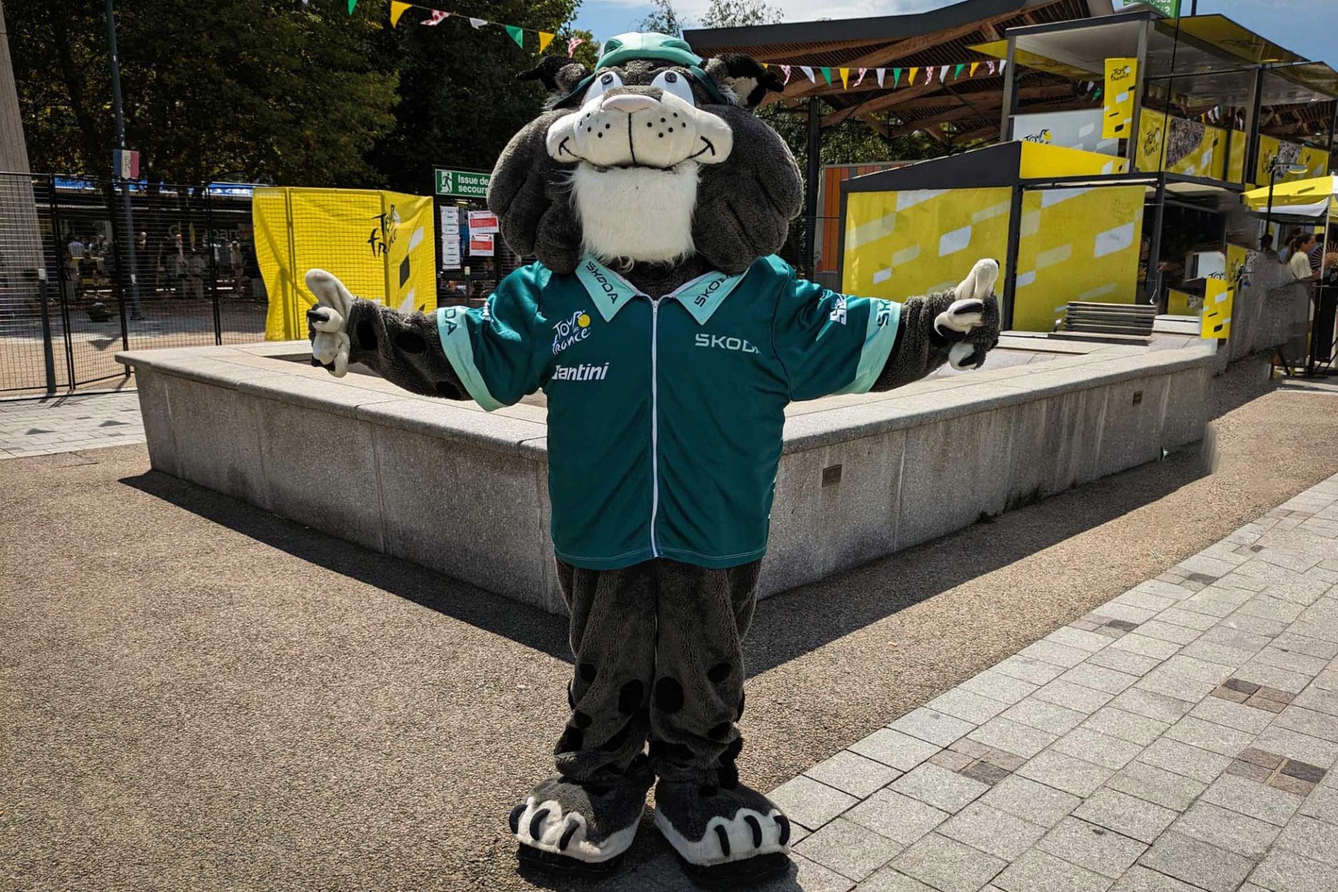 The liquid life of a sweaty Tour de France mascot