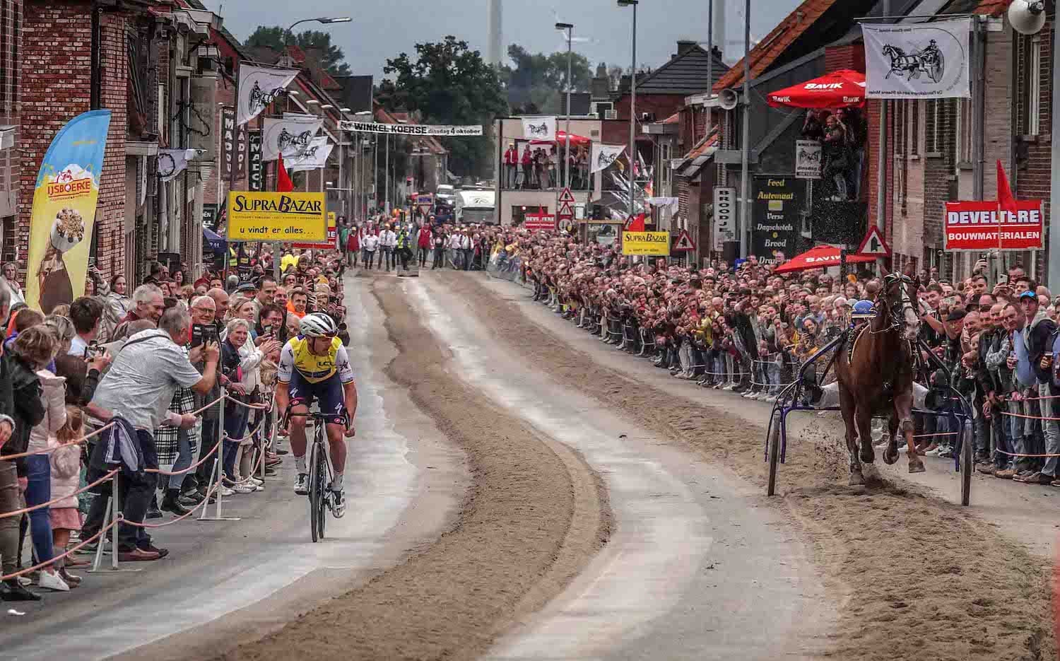 Just a small-town Belgian horse vs. cyclist race, what of it?