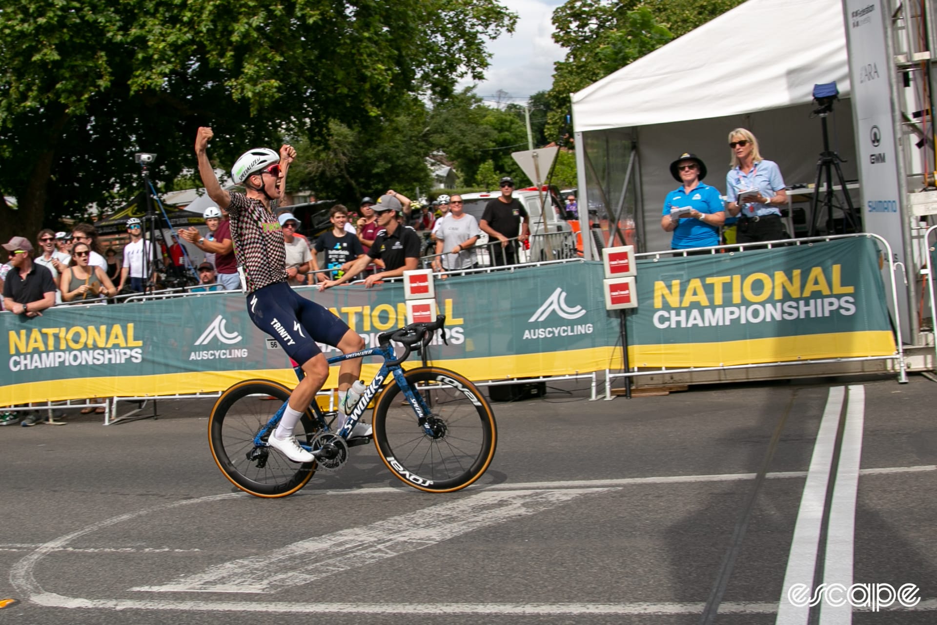 A day after colliding with a car, Fergus Browning is national champ