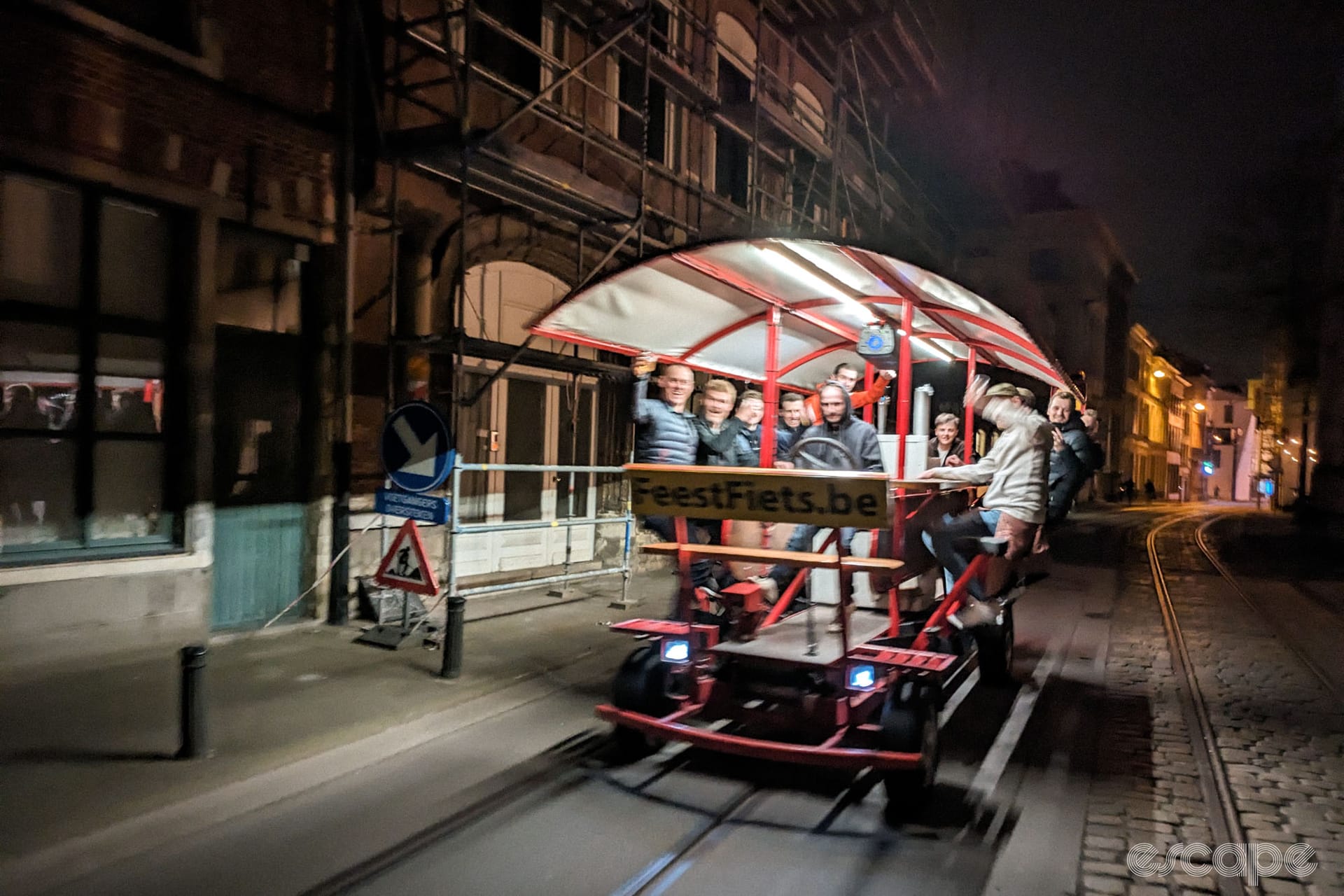 A night on a beer bike, deconstructed