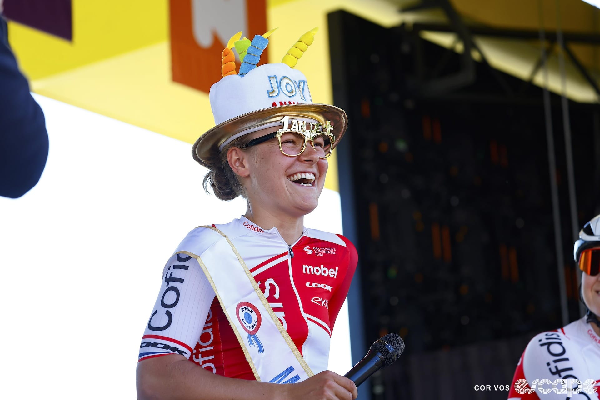 Birthday plans? Victoire Berteau spent hers in the Tour de France breakaway