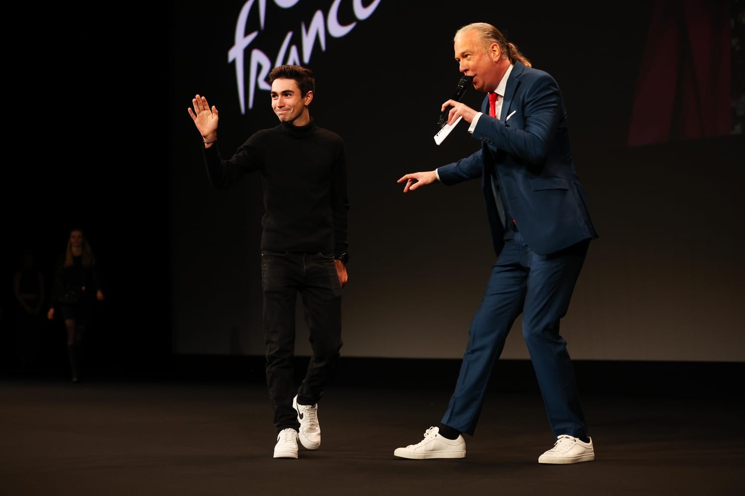 Who wore it best at the Tour de France route reveal?