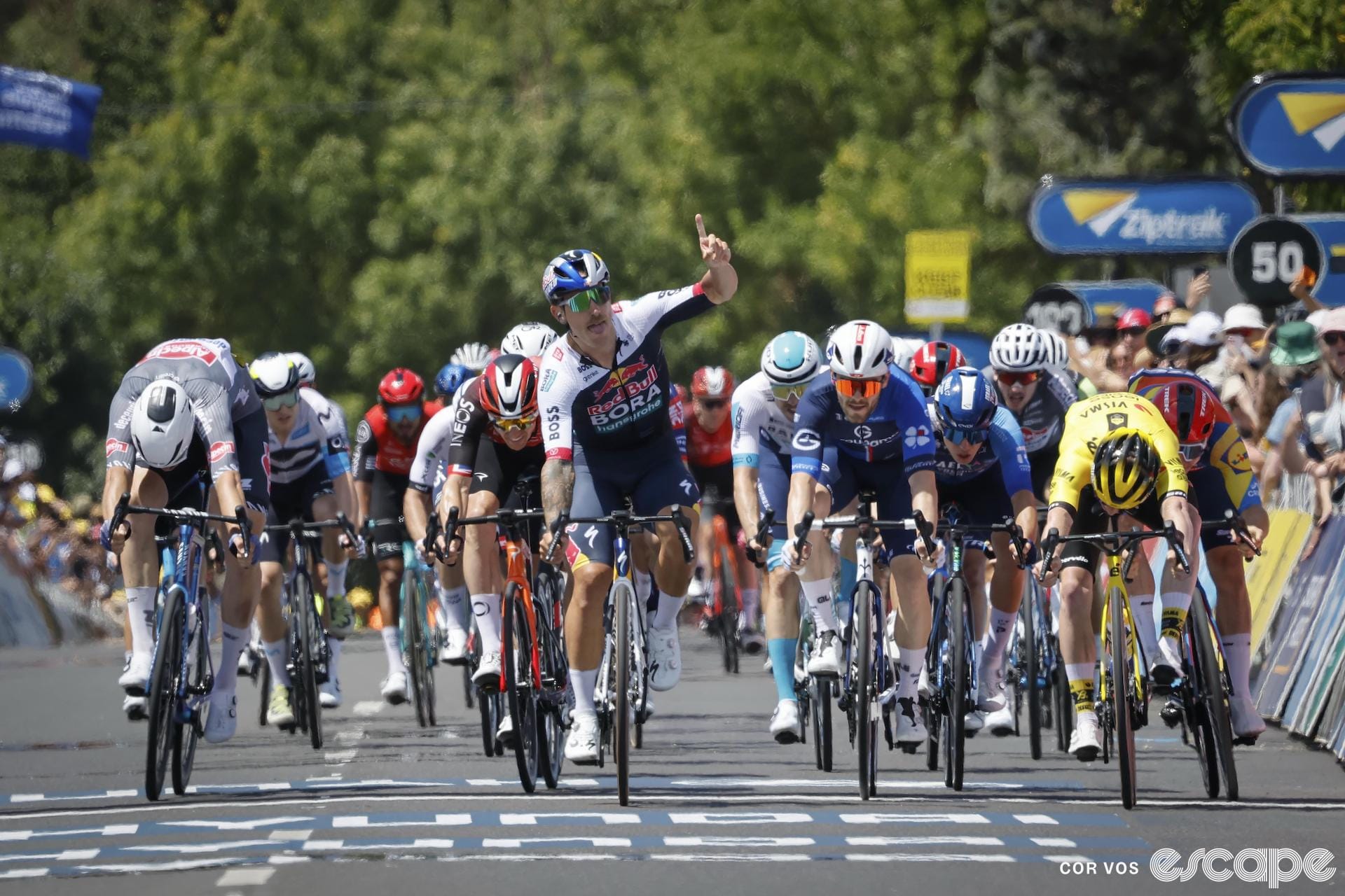 As predicted: Sam Welsford wins stage 1 of the Tour Down Under