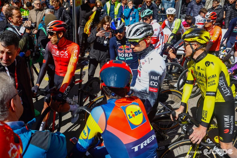 Confusion in Catalunya: Riders take control as extreme wind flattens Queen Stage