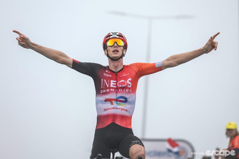Arensman survives pressure from the yellow jersey to take breakaway win on stage 14 of the Tour de France