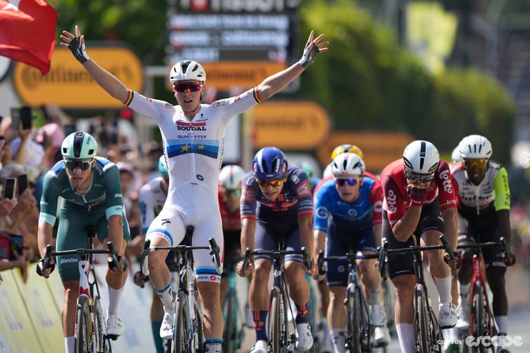 Merlier is the first sprinter to strike twice at the Tour in frantic stage 9 finale