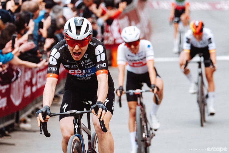 Elise Chabbey defies all odds to win Strade Bianche