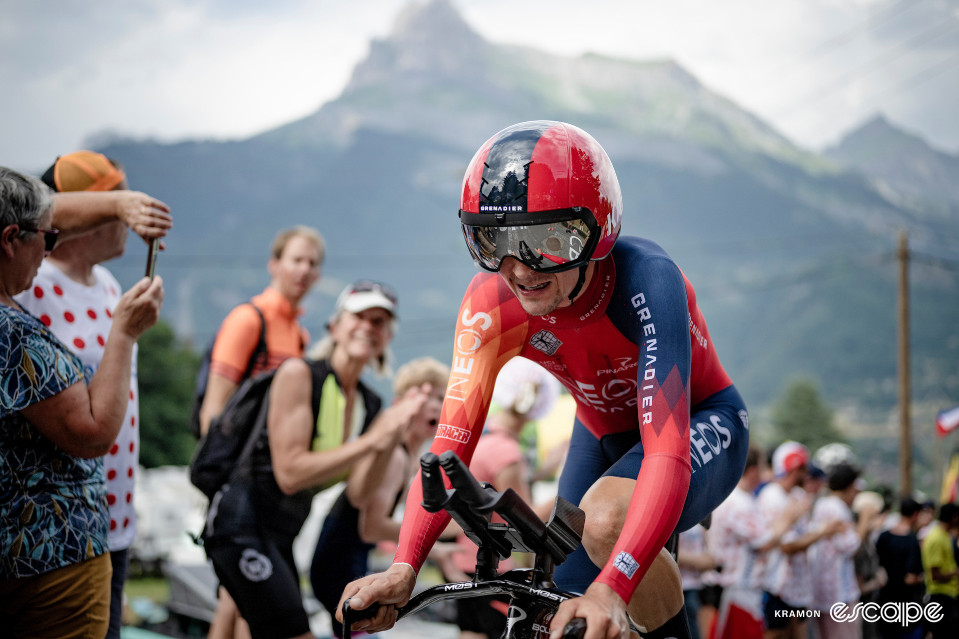 Tom Pidcock on stage 16 of the Tour de France.