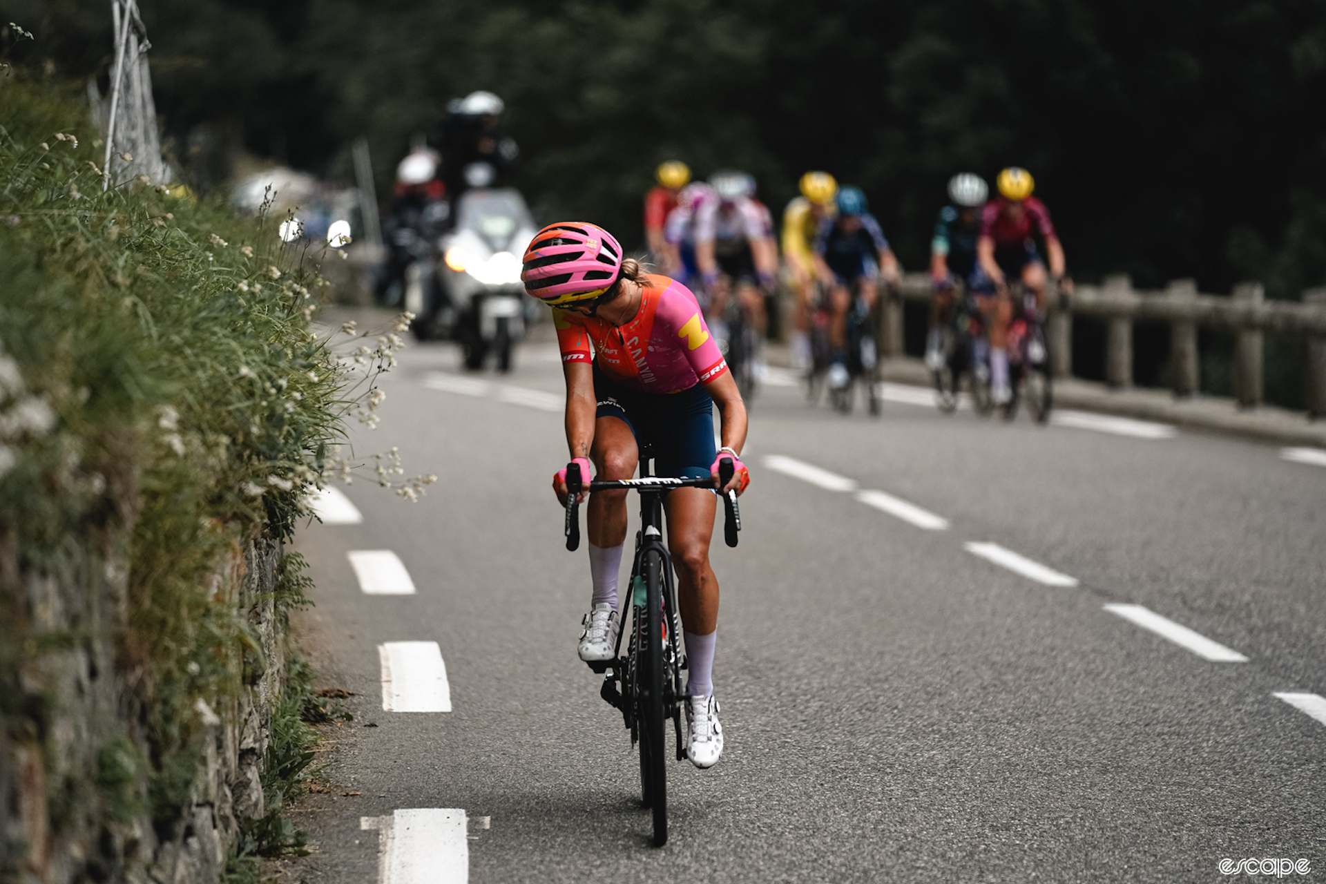 Kasia Niewiadoma on stage 7 of the Tour de France.