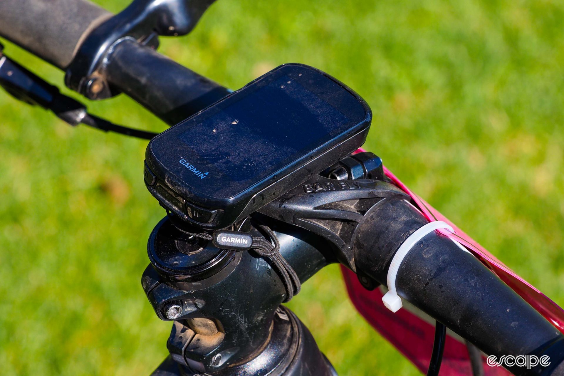 Garmin Edge 830 on Bar Fly MTB mount.