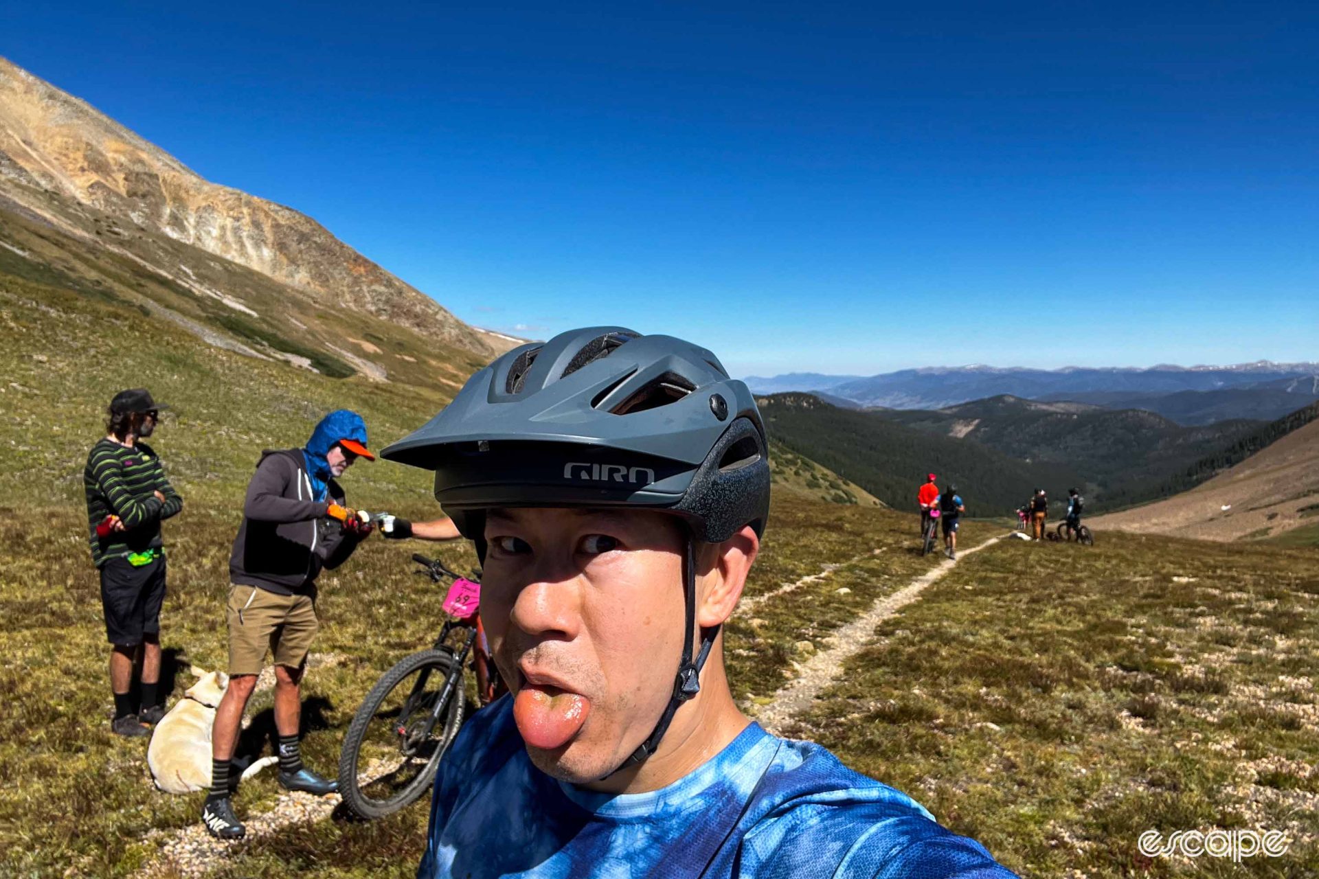 James looking very tired at the top of French Pass