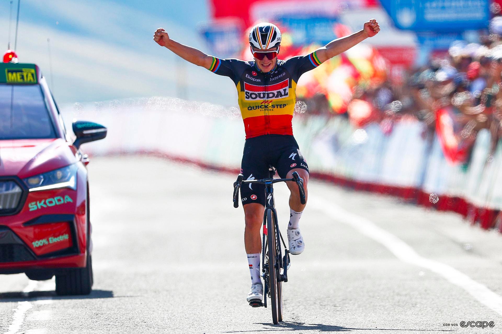 Vuelta a España stage 14 report: Emotional Evenepoel bounces back for remarkable victory