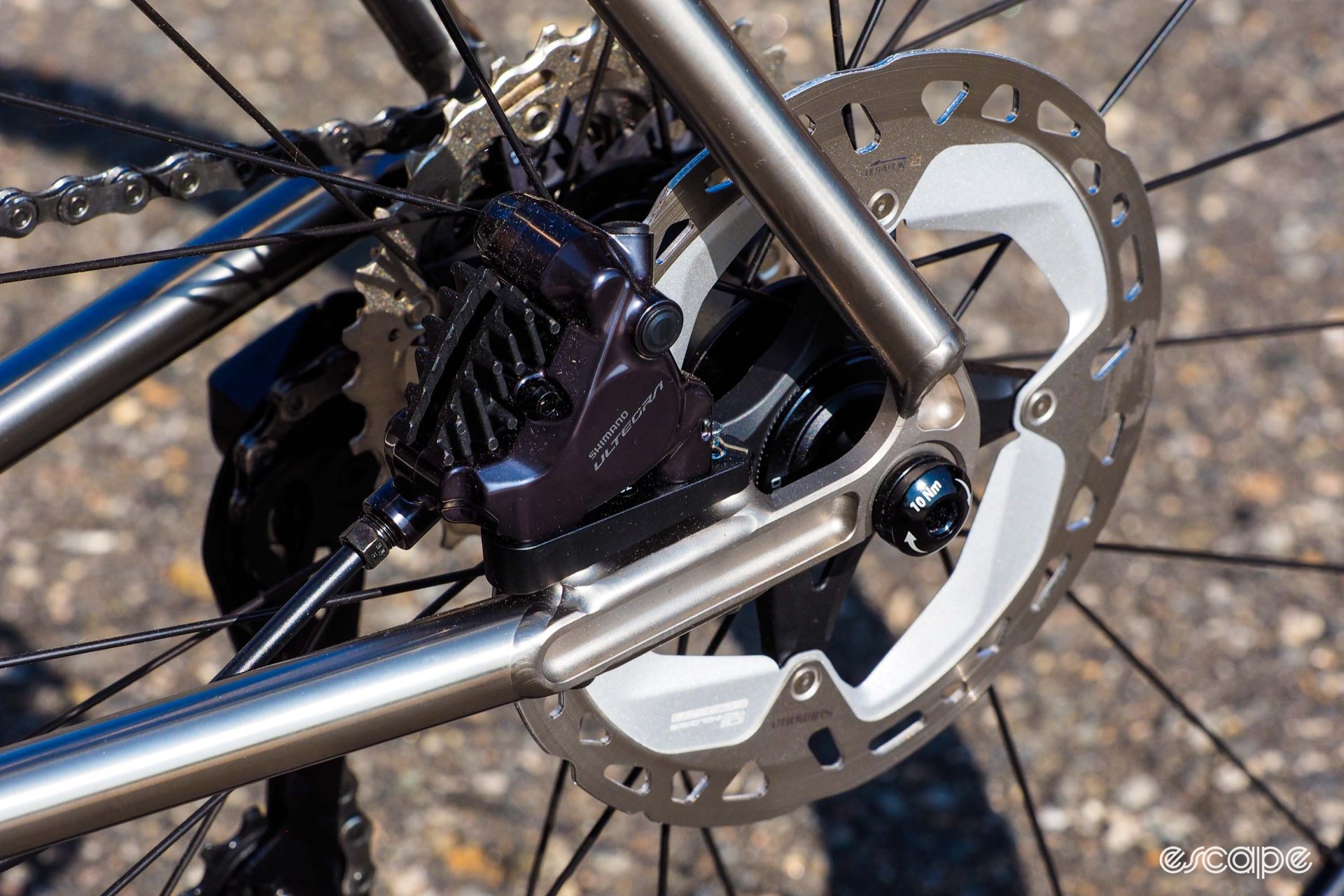 Litespeed Spezia non-driveside rear dropout and brake mount