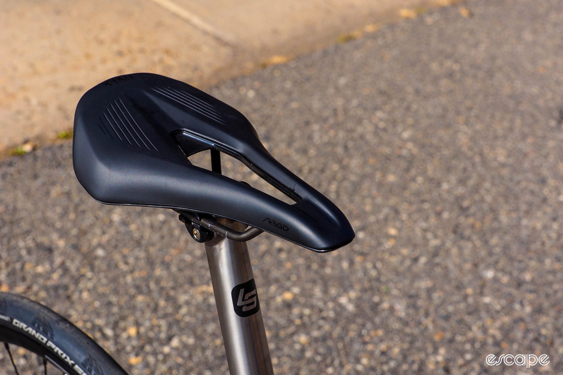 Fizik Argo saddle on Litespeed titanium seatpost