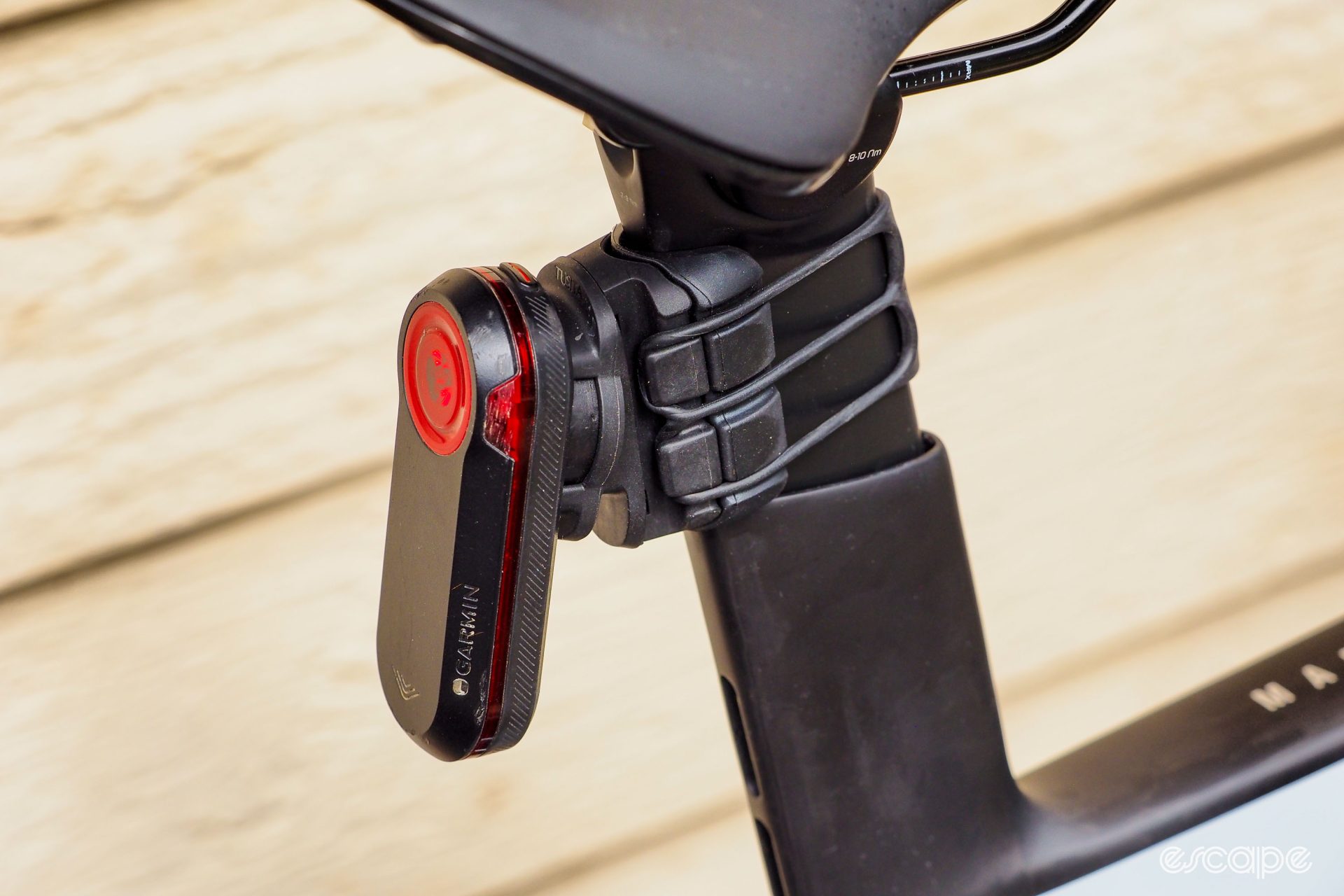 Tusita Bike Seatpost Mount attached to Trek Madone