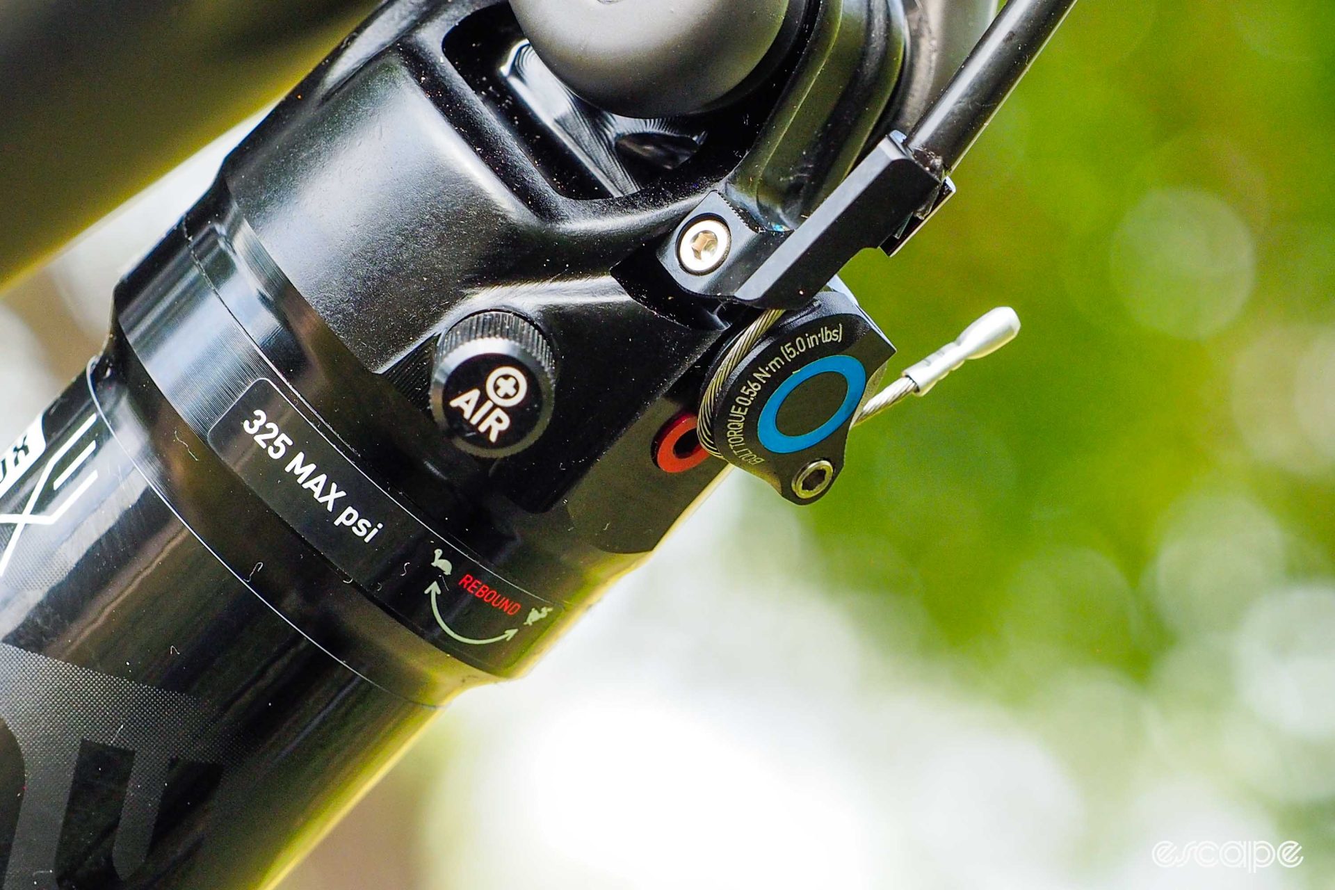 Cervelo ZFS-5 rear shock rebound adjuster