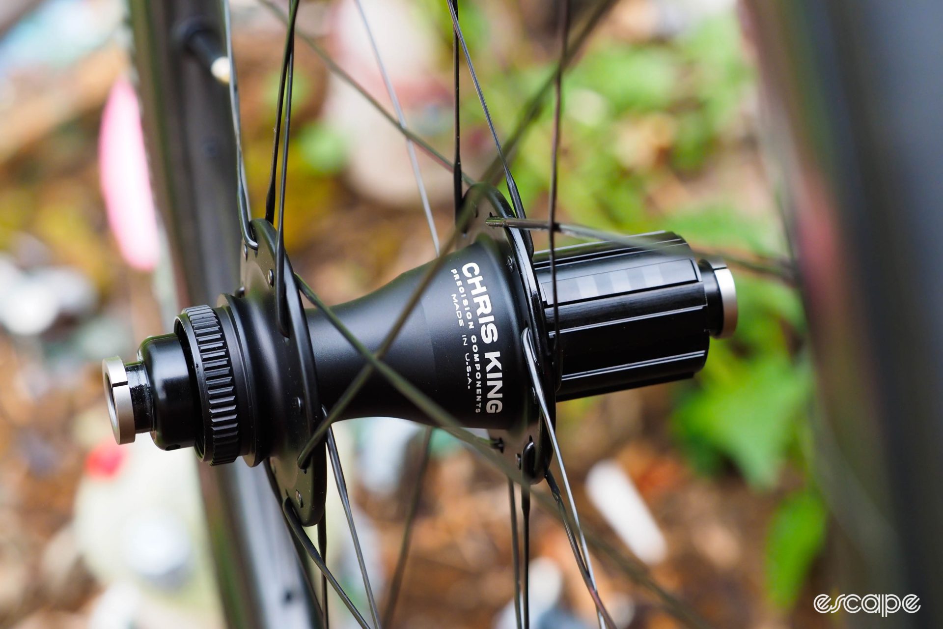 Chris King R45D rear hub in black