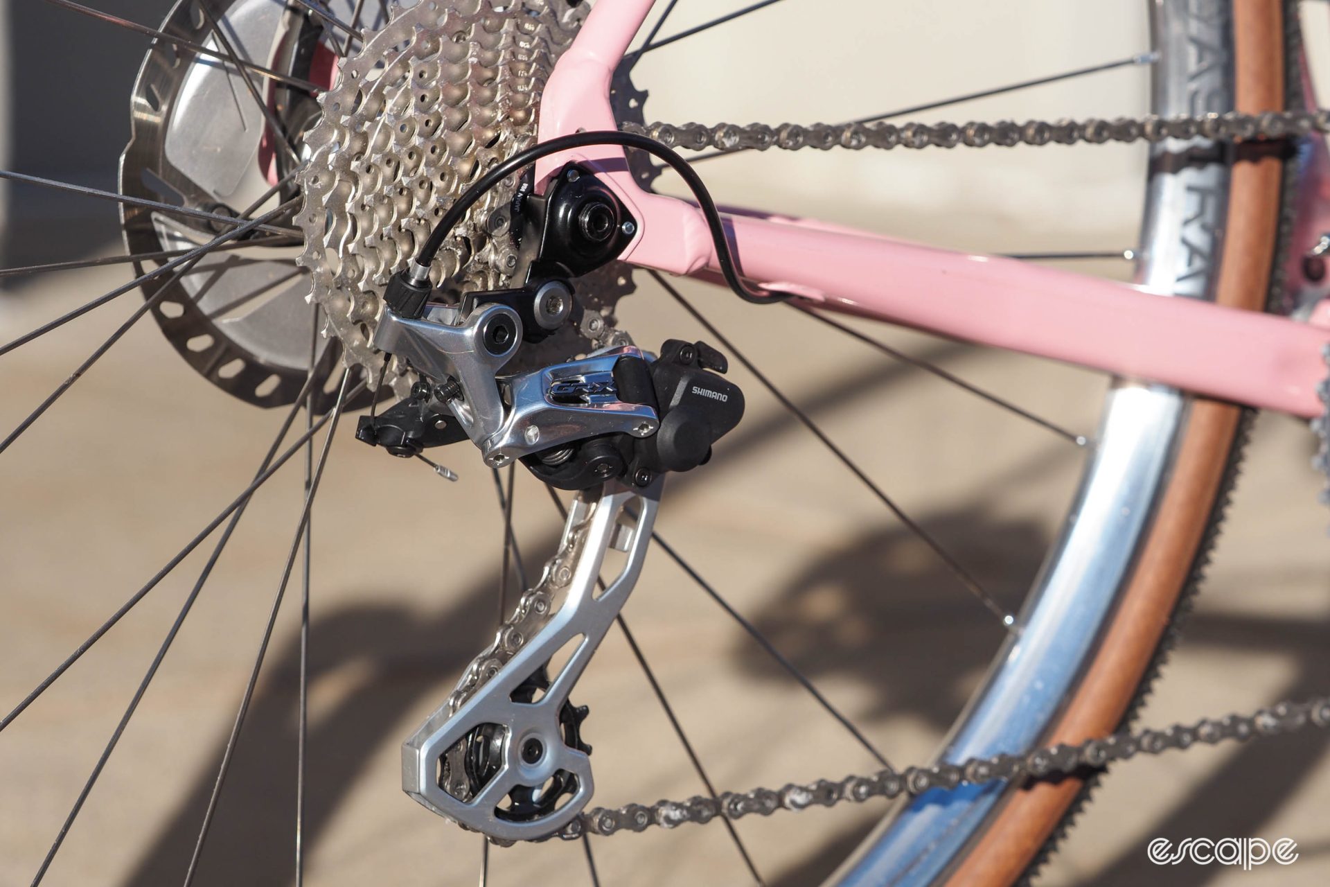 Shimano GRX Limited polished rear derailleur