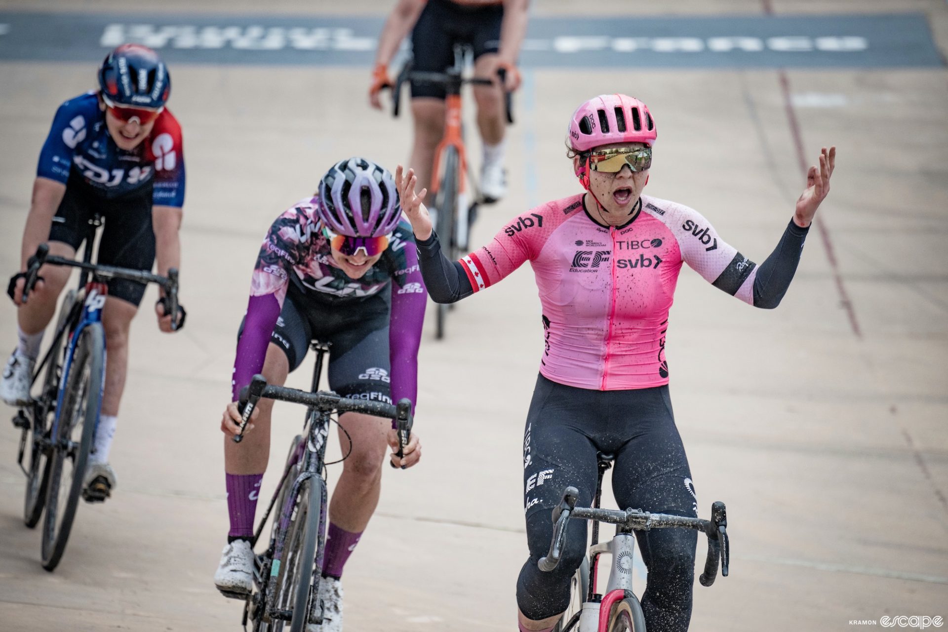 Alison Jackson wins Paris-Roubaix.