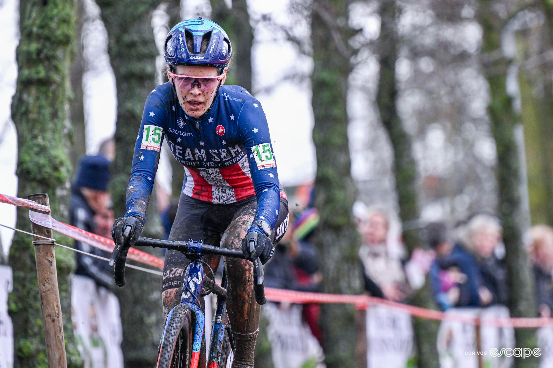 US national champion Clara Honsinger during Hexia Cyclocross Gullegem.