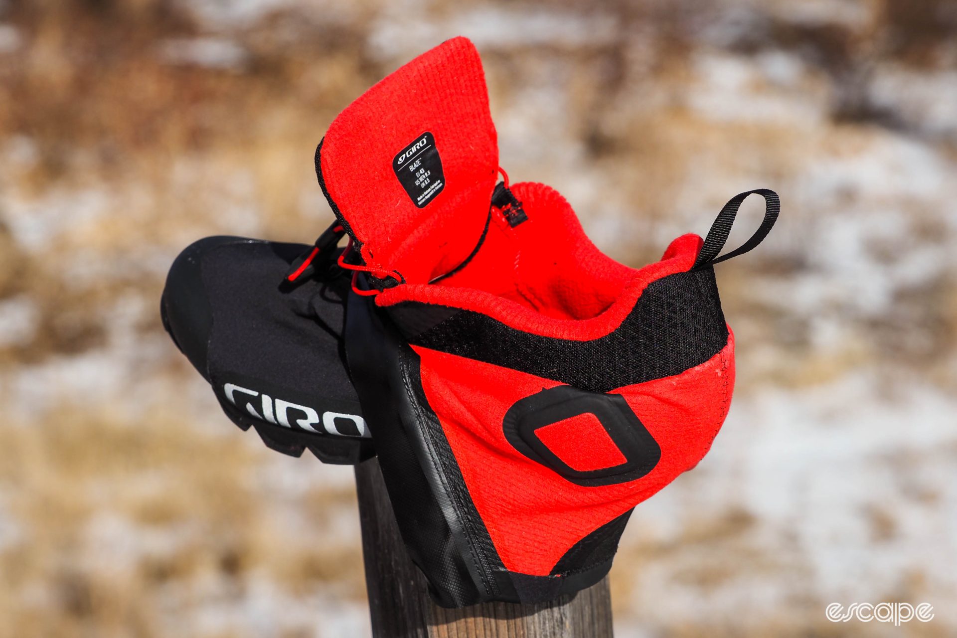 Giro Blaze winter cycling shoes brushed fleece lining