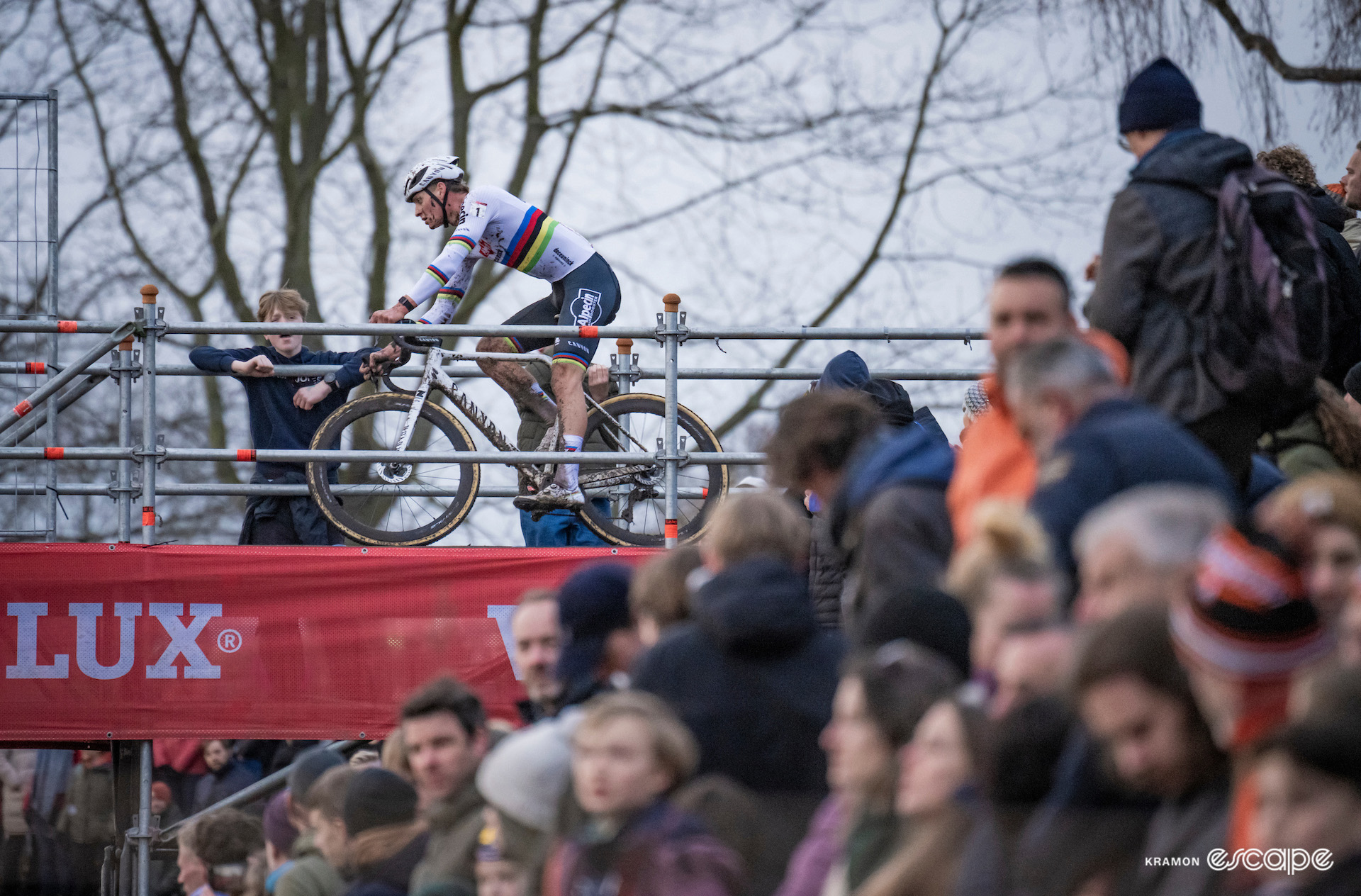 Mathieu van der Poel during World Cup Hulst.