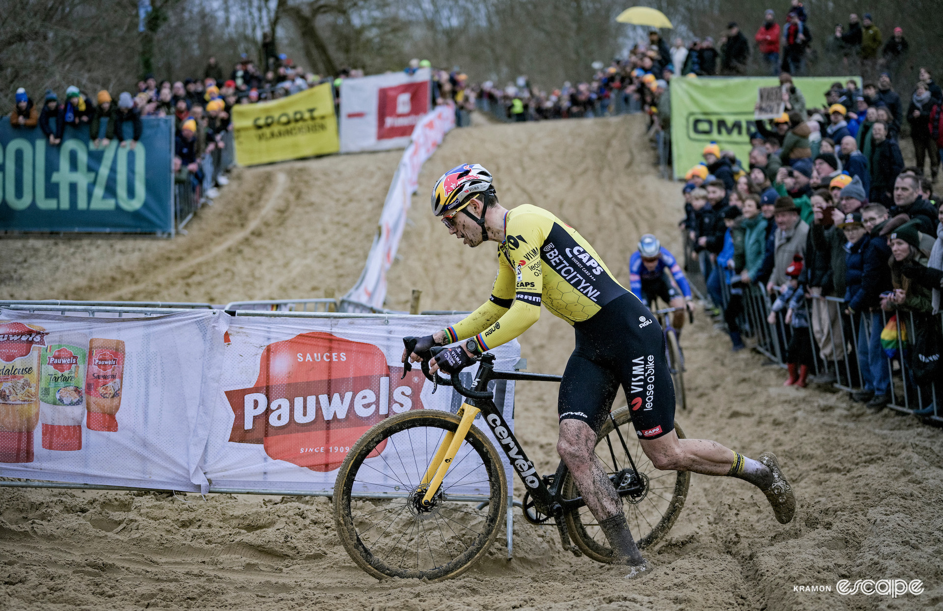 Wout van Aert during X2O Trofee Koksijde - Vlaamse Duinencross.