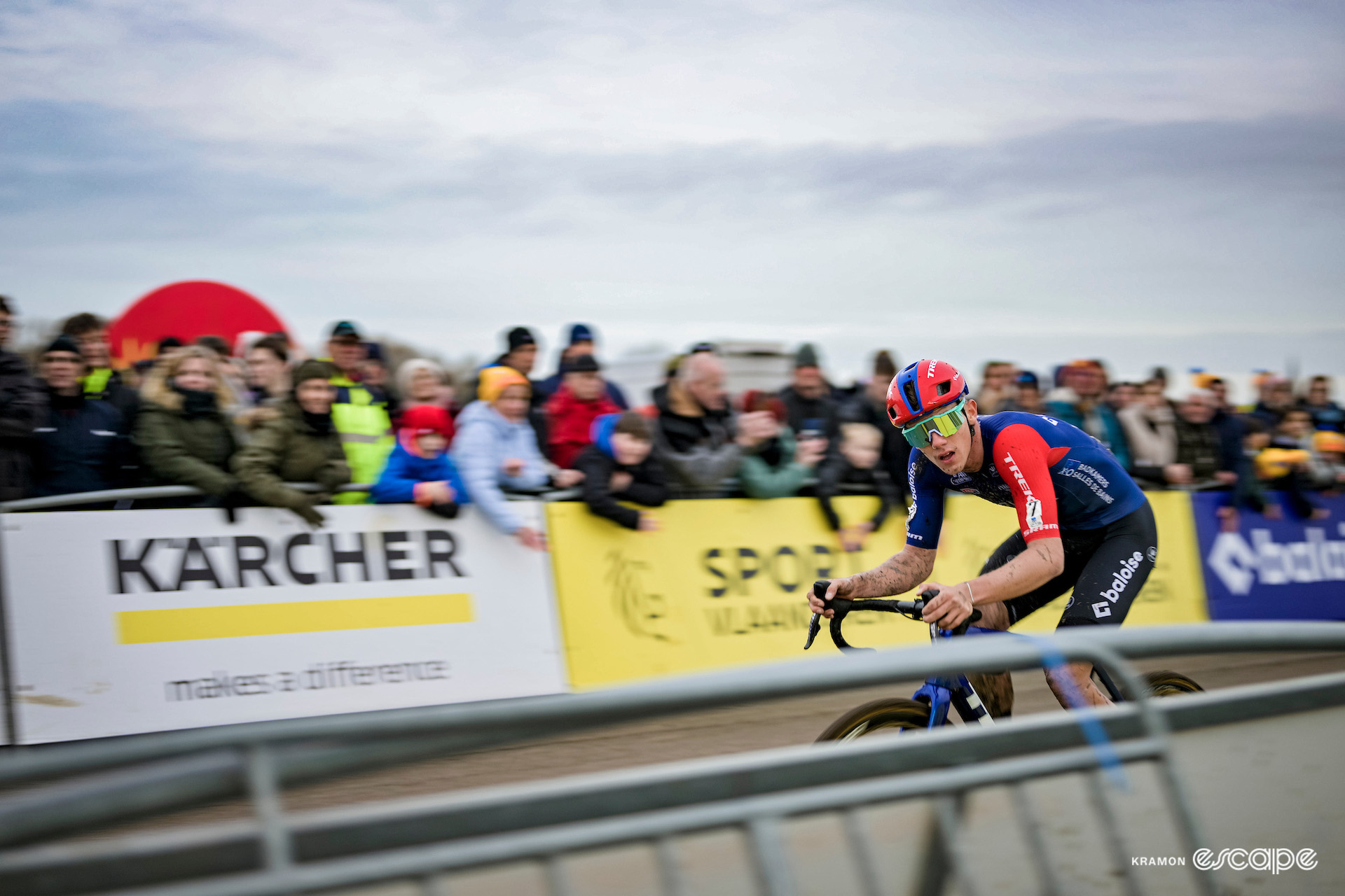 Thibau Nys during X2O Trofee Koksijde - Vlaamse Duinencross.