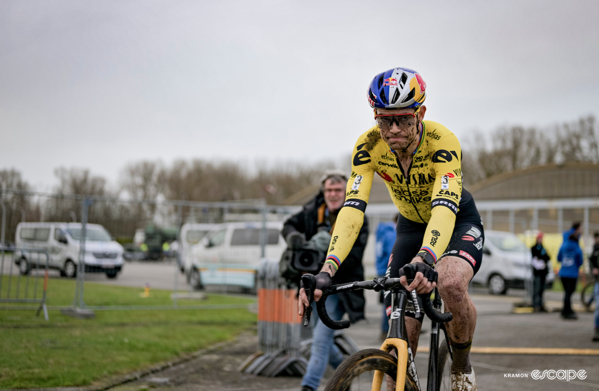 Wout van Aert after X2O Trofee Koksijde - Vlaamse Duinencross.