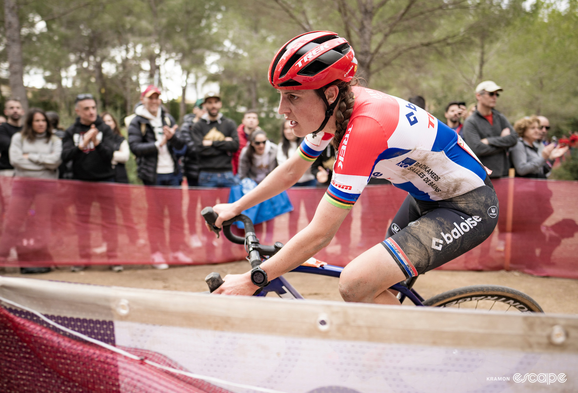 Dutch national champion Lucinda Brand during CX World Cup Benidorm.