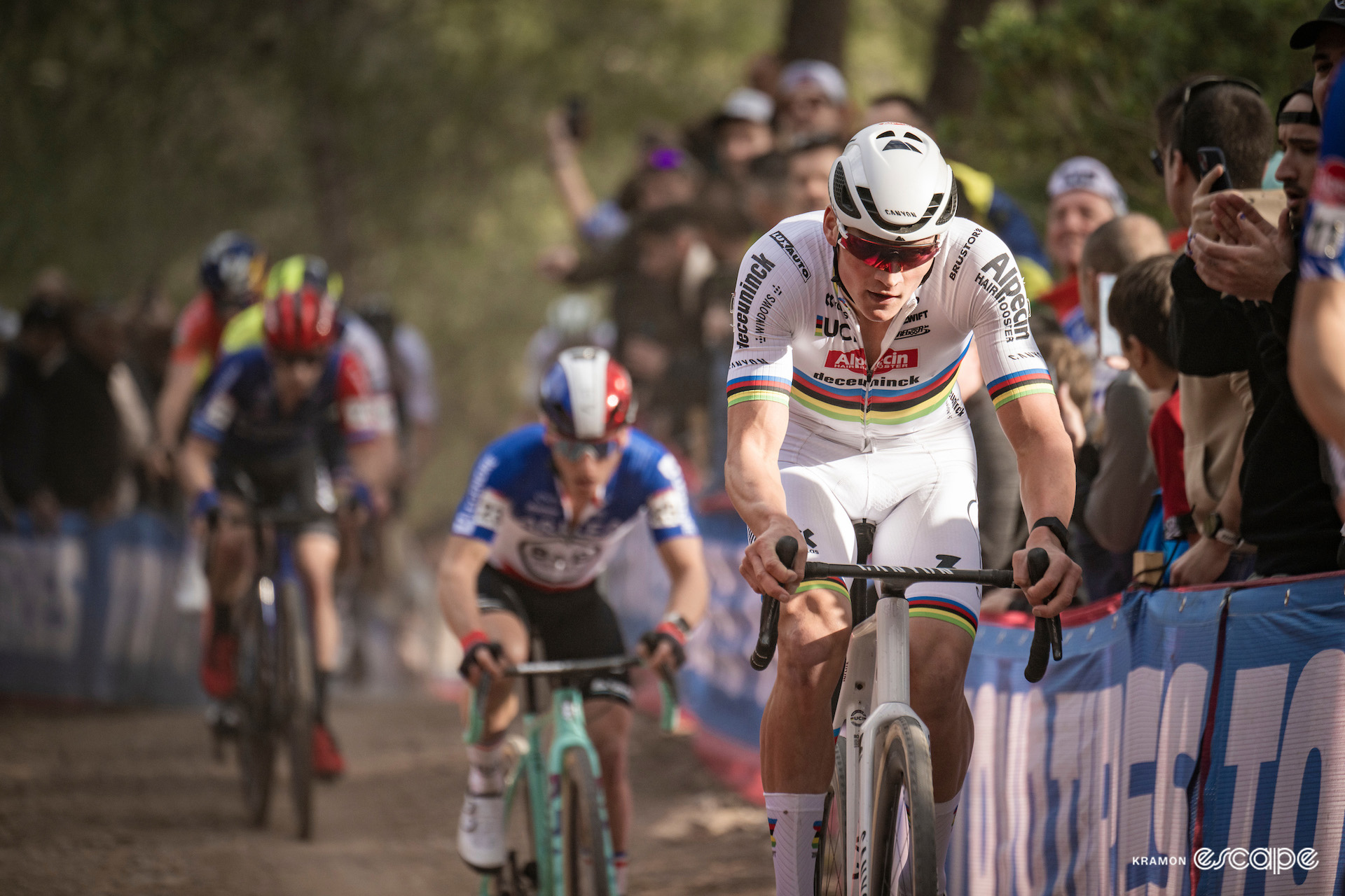 World champion Mathieu van der Poel during CX World Cup Benidorm.