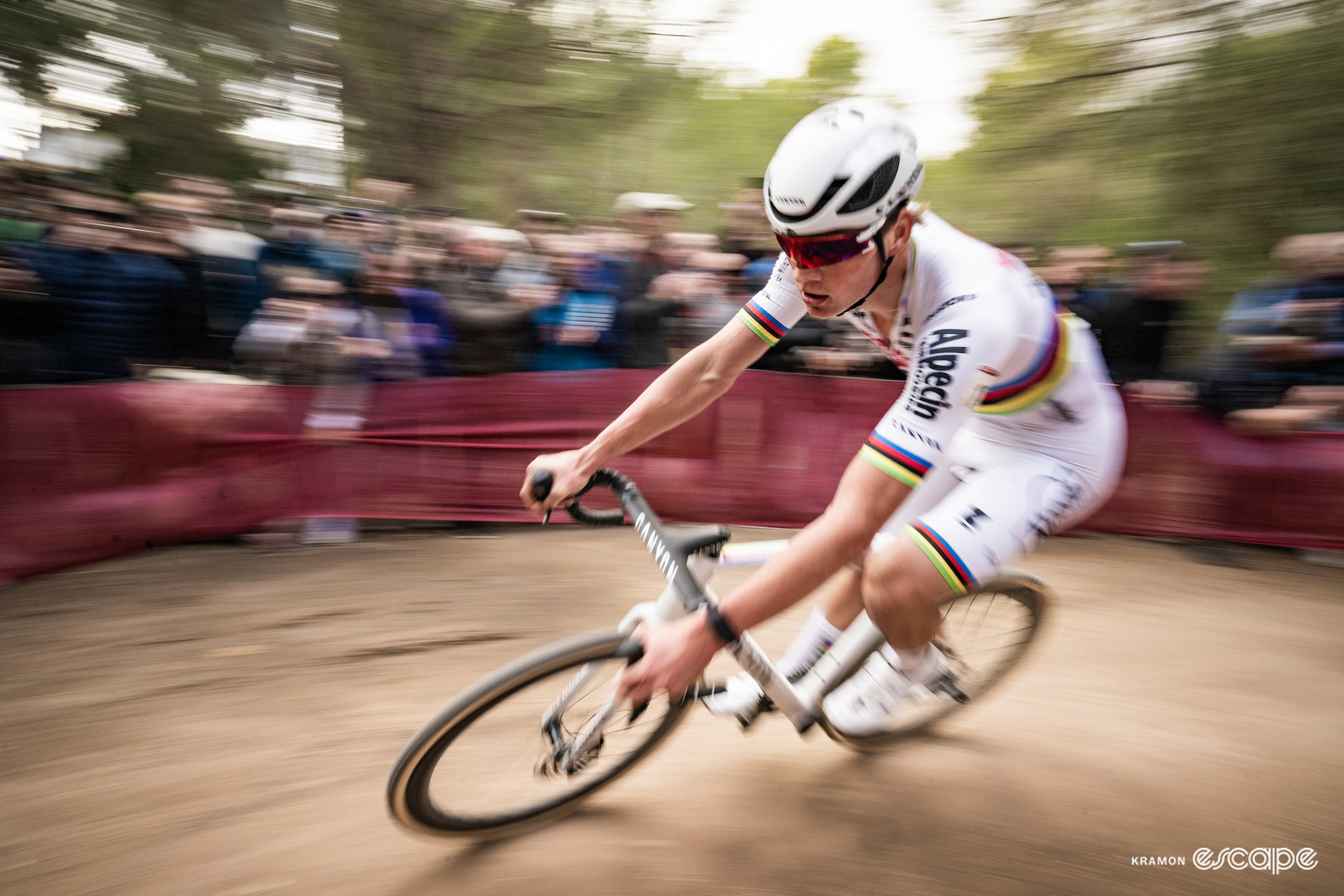 World champion Mathieu van der Poel during CX World Cup Benidorm.