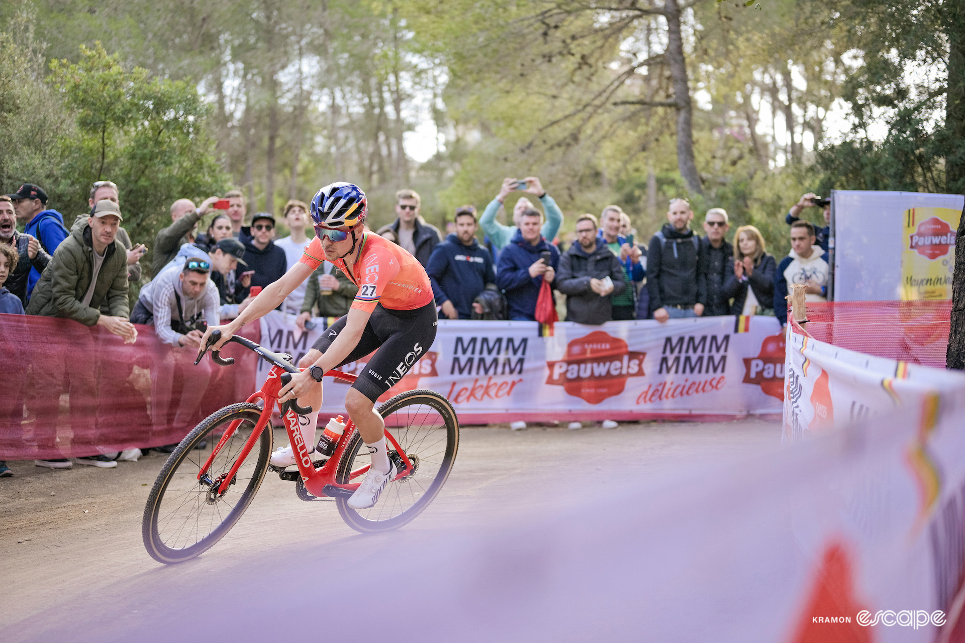 Tom Pidcock during CX World Cup Benidorm.